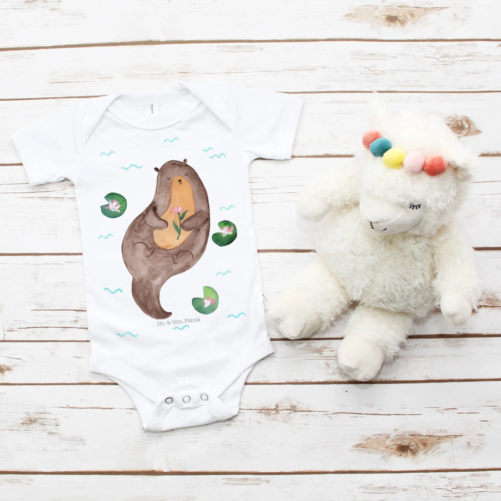 Organic Baby Body otter Water Lily babykleidung strampler, Einteiler, Babybody, babyanzug, bio babybody, strampelanzug, baby overall, Baby-Body, Babystrampler, Baby Body, babykleidung body, Strampler, overall baby, Seeotter, Fischotter, Otter, Otter Seeotter See Otter