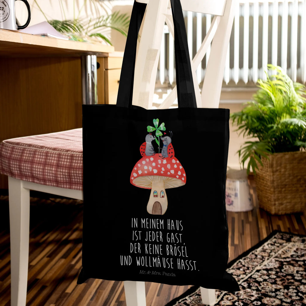 Tote bag ladybug toadstool Einkaufsbeutel, bedruckte tasche, Einkaufstüte, Stofftasche, Tragetasche, uni tasche, shopping tasche, Statementbeutel, Jutetasche, Schultasche, Beutel, Laptoptasche, Beuteltasche, büchertasche, Tasche, Henkeltasche, Strandtasche, Shopper, unitasche, Tüte, Jutebeutel, Schultertasche, Umhängetasche, Einkaufstasche, tote bag, Leinentasche, Stoffbeutel, Alltagstasche, Badetasche, Baumwolltasche, baumwollbeutel, Gute Laune, Tiermotive, Tiere, lustige Sprüche, Fleigenpilzhaus, Wohnung, Haus, Fliegenpilz, Marienkäfer, zuhause
