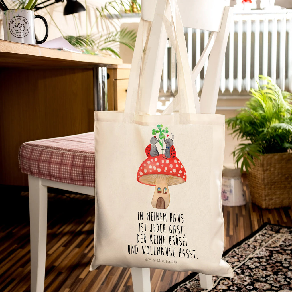 Tote bag ladybug toadstool Einkaufsbeutel, bedruckte tasche, Einkaufstüte, Stofftasche, Tragetasche, uni tasche, shopping tasche, Statementbeutel, Jutetasche, Schultasche, Beutel, Laptoptasche, Beuteltasche, büchertasche, Tasche, Henkeltasche, Strandtasche, Shopper, unitasche, Tüte, Jutebeutel, Schultertasche, Umhängetasche, Einkaufstasche, tote bag, Leinentasche, Stoffbeutel, Alltagstasche, Badetasche, Baumwolltasche, baumwollbeutel, Gute Laune, Tiermotive, Tiere, lustige Sprüche, Fleigenpilzhaus, Wohnung, Haus, Fliegenpilz, Marienkäfer, zuhause