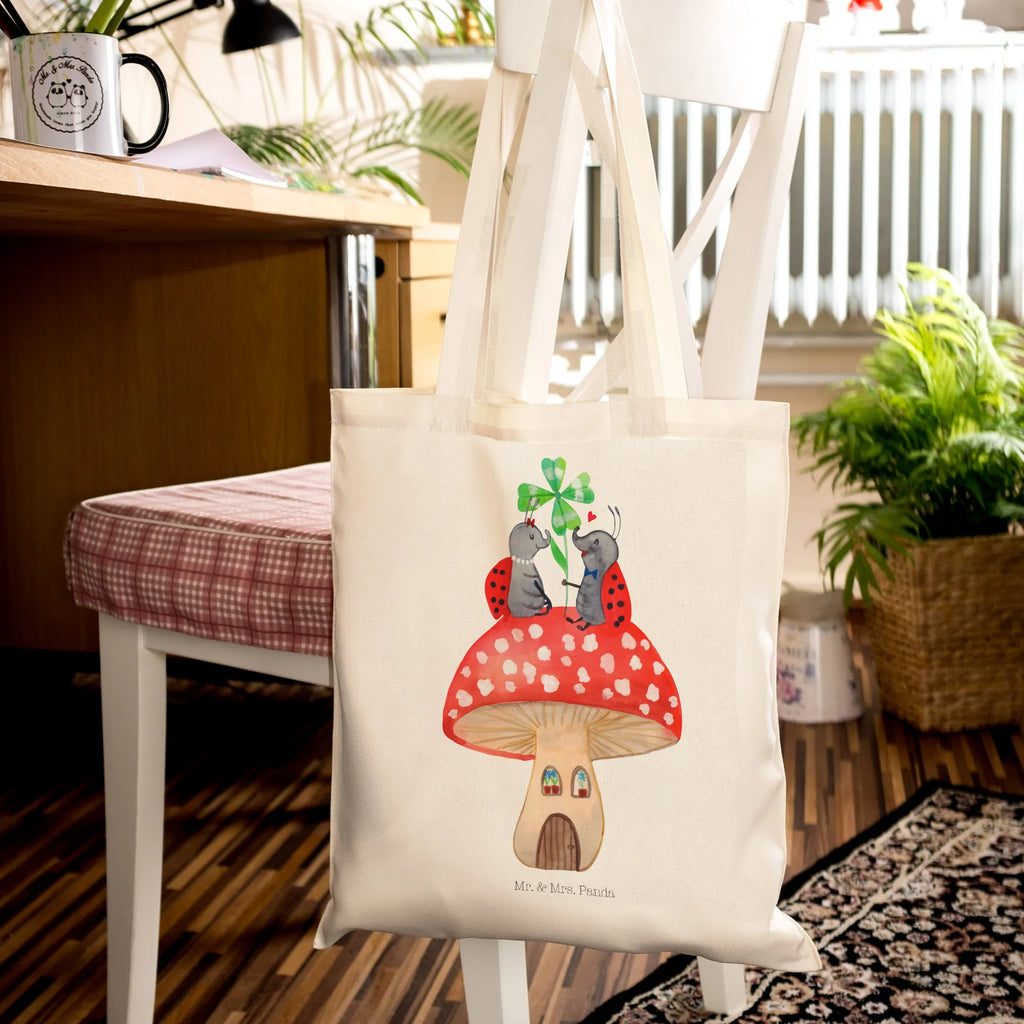 Tote bag ladybug toadstool Einkaufsbeutel, bedruckte tasche, Einkaufstüte, Stofftasche, Tragetasche, uni tasche, shopping tasche, Statementbeutel, Jutetasche, Schultasche, Beutel, Laptoptasche, Beuteltasche, büchertasche, Tasche, Henkeltasche, Strandtasche, Shopper, unitasche, Tüte, Jutebeutel, Schultertasche, Umhängetasche, Einkaufstasche, tote bag, Leinentasche, Stoffbeutel, Alltagstasche, Badetasche, Baumwolltasche, baumwollbeutel, Gute Laune, Tiermotive, Tiere, lustige Sprüche, Fleigenpilzhaus, Wohnung, Haus, Fliegenpilz, Marienkäfer, zuhause