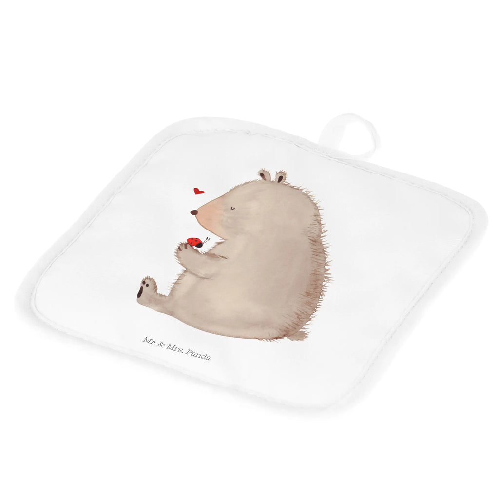 2er Set Topflappen  Bär mit Marienkäfer Topflappenset, Ofenhandschuh, Schöne Topflappen, Topflappen, Topfuntersetzer, Topfhandschuh, Topflappen lustig, Ofenhandschuhe, Topflappen 2er Set, Topflappen mit Spruch, Topflappen Set, Topfhandschuhe, Bär, Teddy, Teddybär, Das Leben ist schön, Motivation, Liebe, Marienkäfer, Freiheit