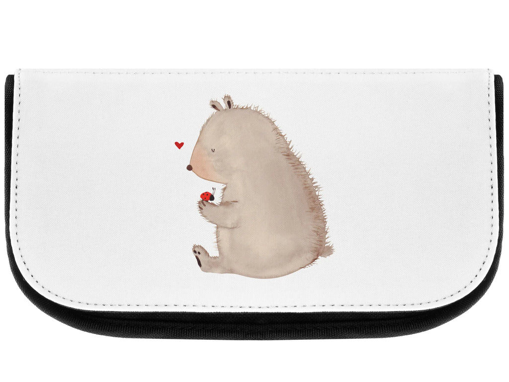 Cosmetics bag bear ladybug Cosmetic bag, Sludge bag, Bag, Wallet, Make-up bag, Toilet bag, Cosmetics, Mudflap case, bear, teddy, teddy bear, cuddly toy, life is beautiful, love, ladybird, motivation, freedom