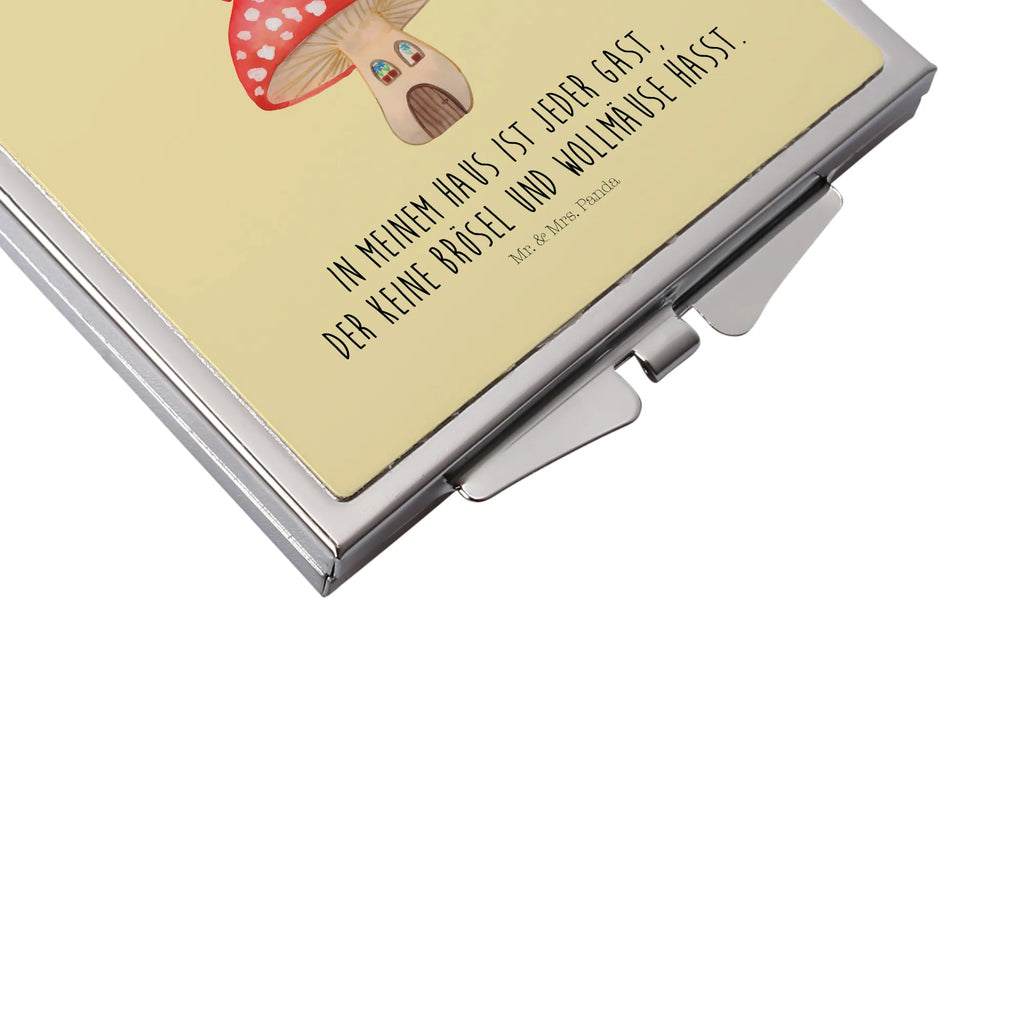 Kwadratowe lusterko do torebki biedronka Muchomor Motywy zwierzęce, dobra energia, zabawne powiedzonka, zwierzęta