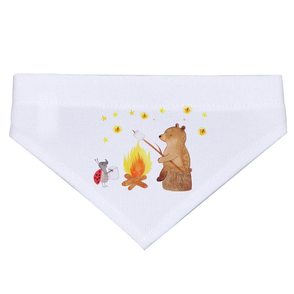 Chusta na szyję dla psa L Niedźwiedź i biedronka przy ognisku Halstuch, Mittelgroße Hunde, Tuch, Hunde, Mittel, Hundehalstuch, Bär, Teddybär, Teddy, Lagerfeuer
