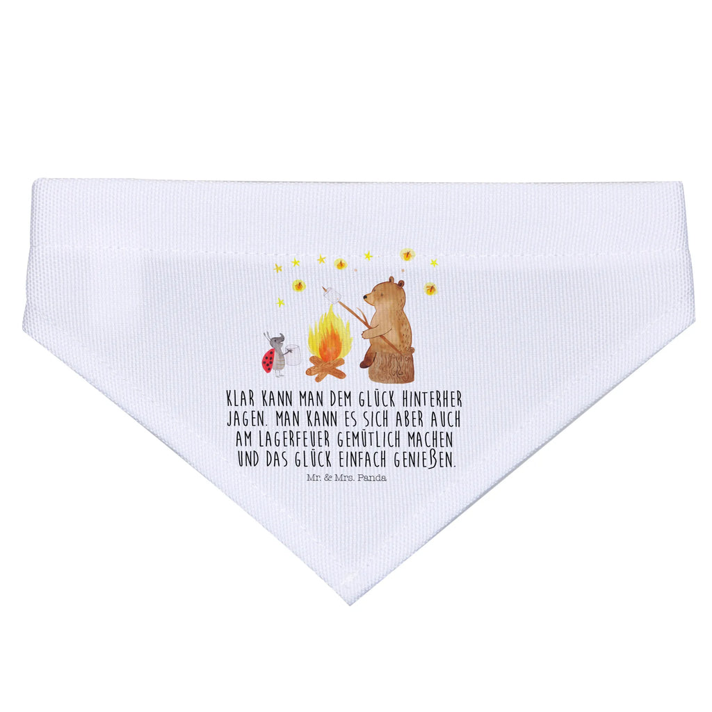 Chusta na szyję dla psa L Niedźwiedź i biedronka przy ognisku Halstuch, Mittelgroße Hunde, Tuch, Hunde, Mittel, Hundehalstuch, Bär, Teddybär, Teddy, Lagerfeuer