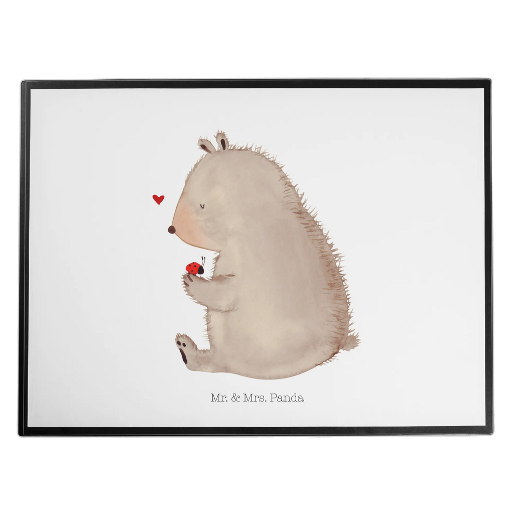 Schreibtischunterlage Bär Marienkäfer Schreibunterlage, Schreibtischunterlage Groß, Büroartikel, Schreibtischauflage, Schreibwaren, Bürobedarf, Schreibtisch Unterlagen, Bär, Teddy, Teddybär, Das Leben ist schön, Marienkäfer, Freiheit, Liebe, Motivation