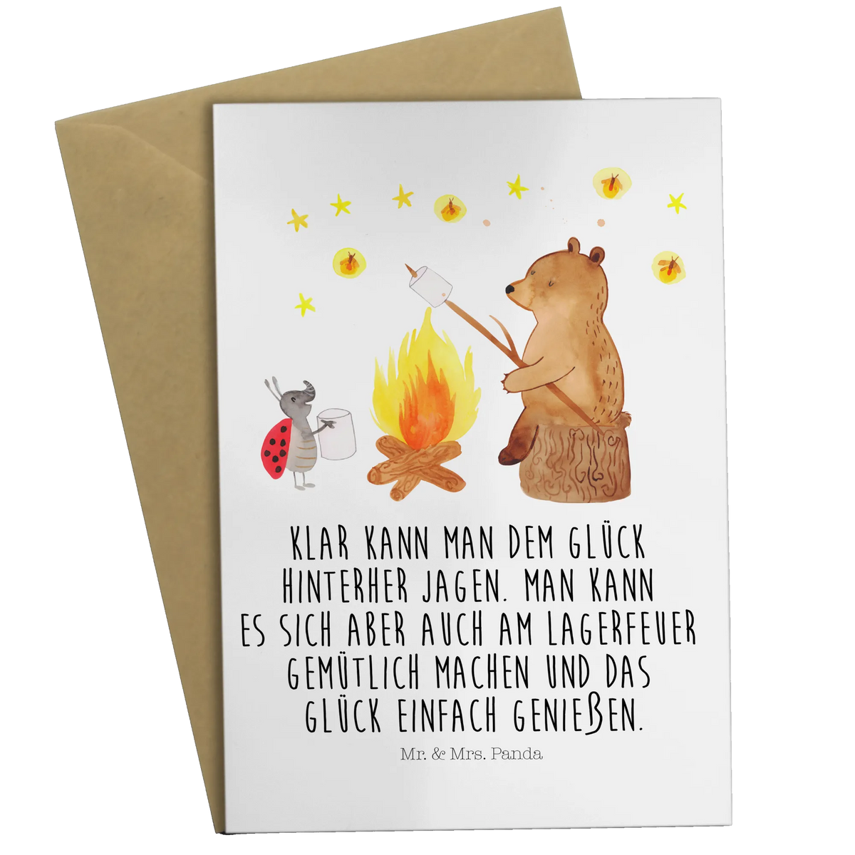 Greetings card Bear & Ladybird campfire babykarte, firmungskarte, Glückwunschkarte, Klappkarte, weihnachtskarten, Grußkarte, Motivkarte, Grußkarten, glückwunschkarten, osterkarte, osterkarten, dankeskarten, abiturkarte, Beileidskarte, valentinstagskarte, vatertagskarte, einladungskarten, hochzeitskarten, spruchkarte, neujahrskarte, kommunionskarte, genesungskarte, jubiläumskarte, Teddy, Bär, Teddybär, Lagerfeuer