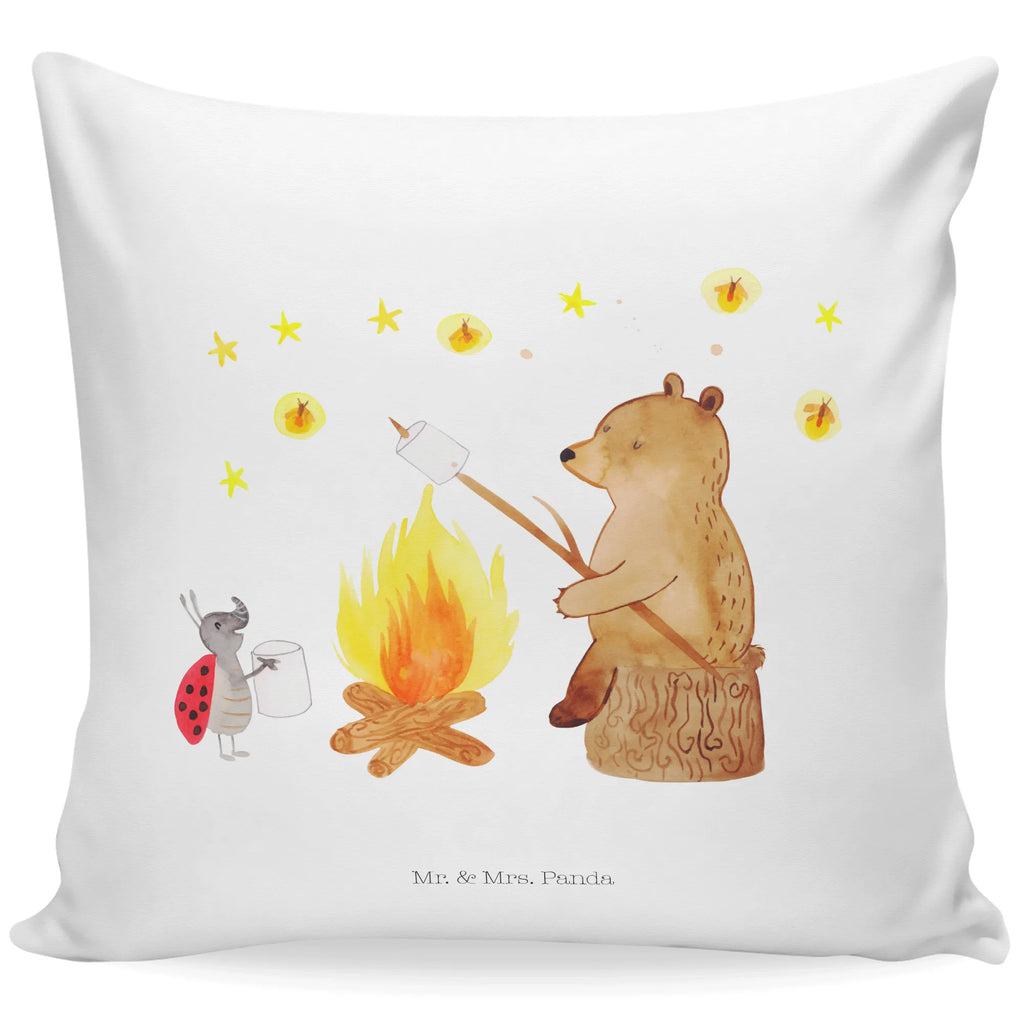 Cushion Bear & Ladybird campfire Kopfkissen 40x40, Sofakissen, Dekokissen, Kissen, Dekokissen 40x40, Kissenbezüge, Couchkissen, Kissenhülle, Kopfkissen, sitzkissen, sofakissen, Motivkissen, Kissenbezug 40x40, Kissen 40x40, Zierkissen, Dekokissen Sofa, Kissen 40x40 Waschbar, Kissenhülle 40x40, Sofakissen 40x40, Bär, Teddy, Teddybär, Lagerfeuer