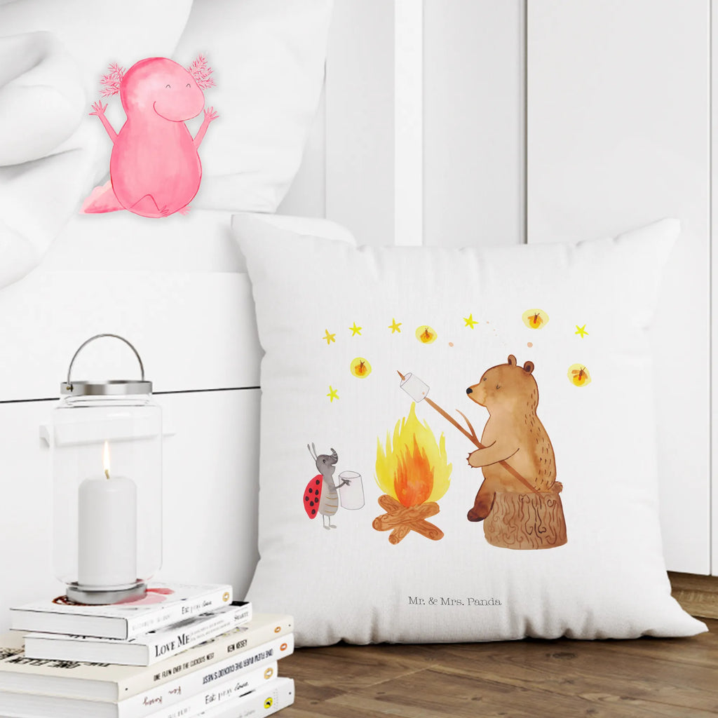 Cushion Bear & Ladybird campfire Kopfkissen 40x40, Sofakissen, Dekokissen, Kissen, Dekokissen 40x40, Kissenbezüge, Couchkissen, Kissenhülle, Kopfkissen, sitzkissen, sofakissen, Motivkissen, Kissenbezug 40x40, Kissen 40x40, Zierkissen, Dekokissen Sofa, Kissen 40x40 Waschbar, Kissenhülle 40x40, Sofakissen 40x40, Bär, Teddy, Teddybär, Lagerfeuer