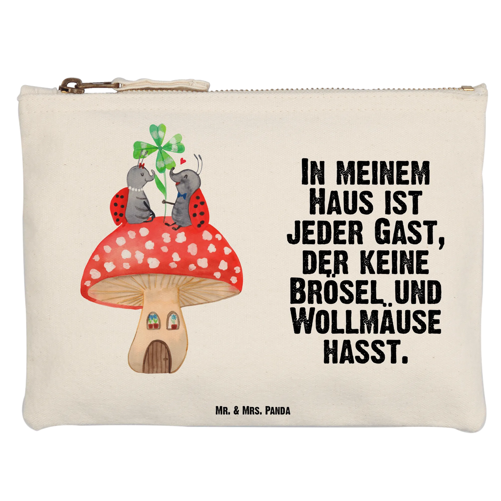 Make-up bag ladybug toadstool aufbewahrungsbeutel, utensilientasche, toiletry bag, aufbewahrungstasche, Kulturtasche, Stiftemäppchen, Kulturbeutel, Federmappe, Schminktasche, beauty case, pinsel tasche, Kosmetikbeutel, Waschbeutel, Schminktäschchen, Schminkbeutel, pencil case, Schlampermäppchen, Waschtasche, kosmetiktäschchen, Kosmetiktasche, Mäppchen, Etui, beauty tasche, Tiermotive, Tiere, Lustige Sprüche, Gute Laune, Haus, Wohnung, Fliegenpilz, Marienkäfer, Zuhause, Fleigenpilzhaus