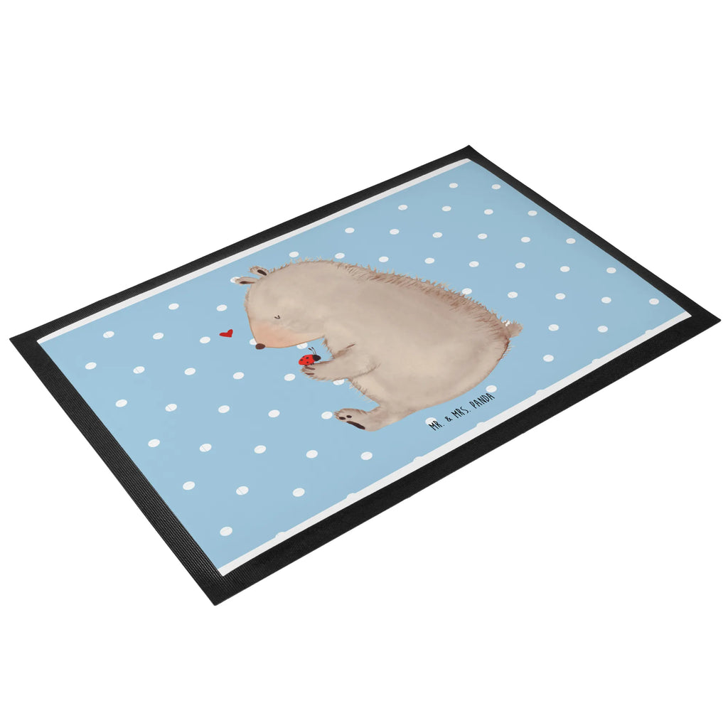 Doormat bear ladybug Schuhabstreifer, Abtretmatte, Fußmatten, fußmatte, abstreifer, Schmutzmatte, Schmutzfänger, außenmatte, Eingangsmatte, hausmatte, Sauberlaufmatte, Abtreter, flurmatte, Schmutzfangmatte, matte haustür, schmutzfangmatten, Fußabstreifer, Eingangsteppich, sauberlaufmatten, Türmatte, Haustürmatte, türmatten, Fussmatte, Schmutzfangteppich, Türvorleger, Fußabtreter, Teddybär, Teddy, Bär, Das Leben Ist schön, Marienkäfer, Liebe, Freiheit, Motivation