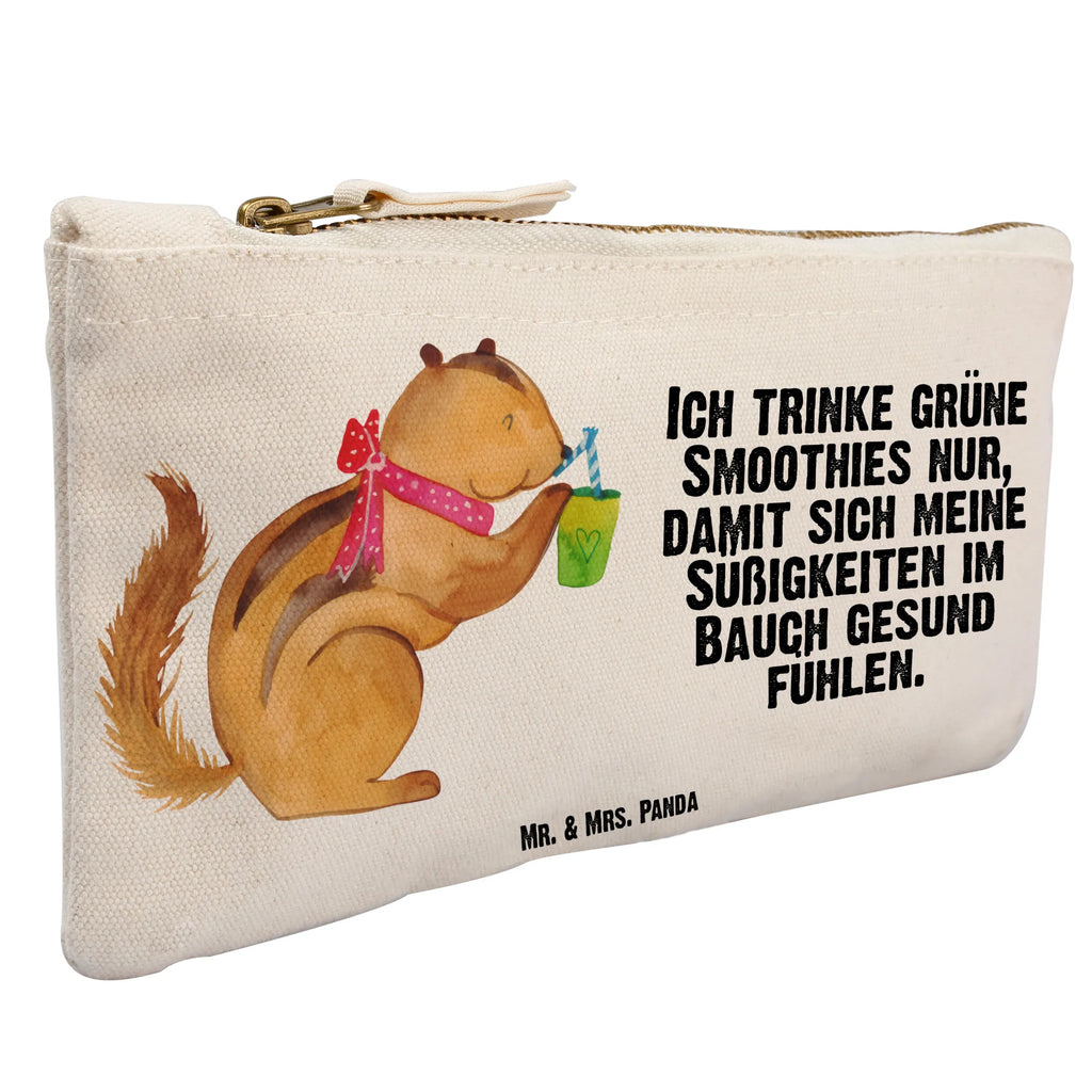 Make-up bag Squirrel smoothies Schminkbeutel, Kulturtasche, toiletry bag, pinsel tasche, utensilientasche, beauty tasche, Mäppchen, beauty case, Federmappe, Kulturbeutel, Waschbeutel, aufbewahrungstasche, aufbewahrungsbeutel, Schlampermäppchen, Etui, Kosmetiktasche, kosmetiktäschchen, Schminktasche, Schminktäschchen, Waschtasche, pencil case, Stiftemäppchen, Kosmetikbeutel, Tiermotive, Tiere, Lustige Sprüche, Gute Laune, Diät, Green Smoothies, Eichhörnchen, Abnehmen, Streifenhörnchen