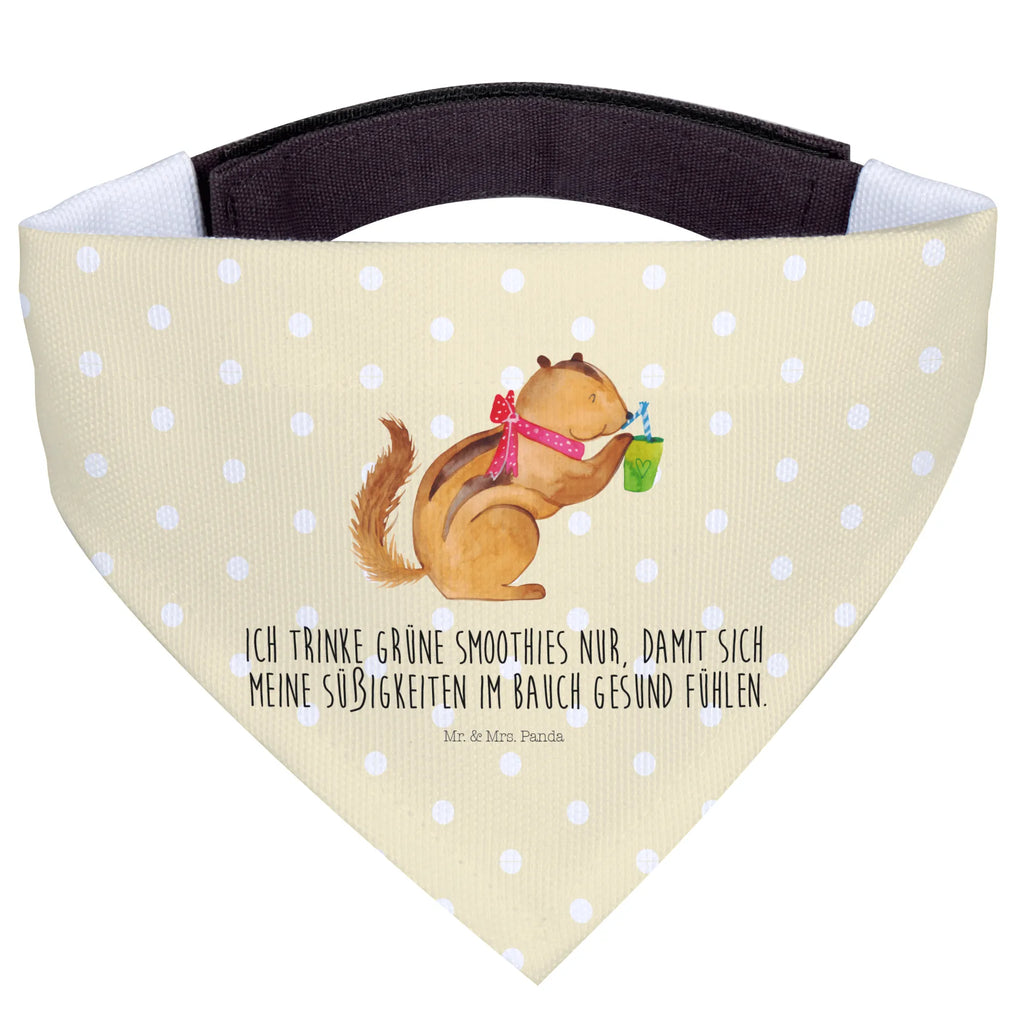 Chusta na szyję dla psa L wiewiórka Smoothie mittel, Hundehalstuch, Halstuch, Hunde, mittelgroße Hunde, Tuch, Tiermotive, Gute Laune, lustige Sprüche, Tiere, Eichhörnchen, Green Smoothies, Diät, Abnehmen, Streifenhörnchen