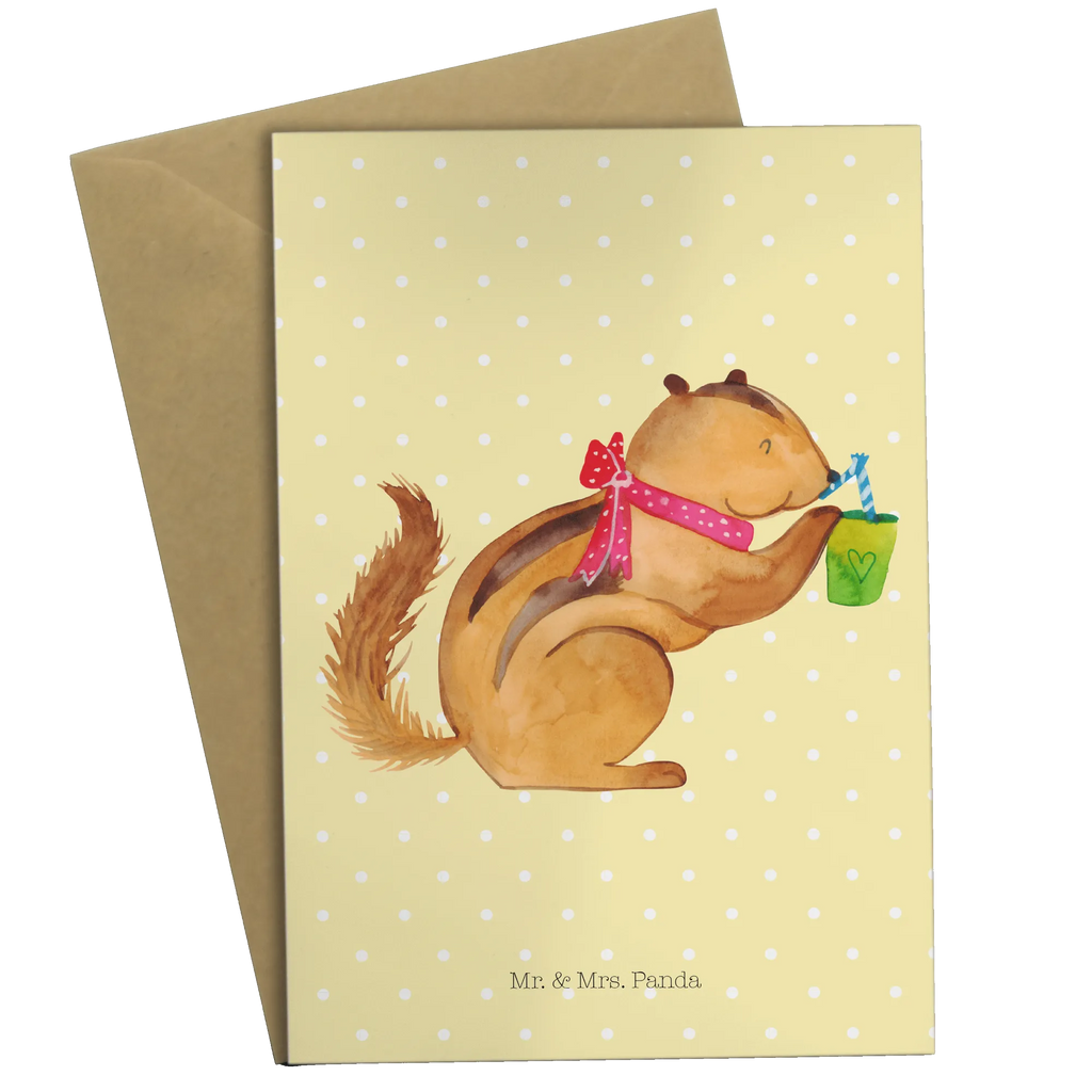 Grußkarte Eichhörnchen Smoothie Ansichtskarten, Klappkarte, Grußkarte, Glückwunschkarte, Karte, Einladungskarte, Geburtstagskarte, Hochzeitskarte, Tiermotive, Gute Laune, lustige Sprüche, Tiere, Green Smoothies, Abnehmen, Diät, Eichhörnchen, Streifenhörnchen