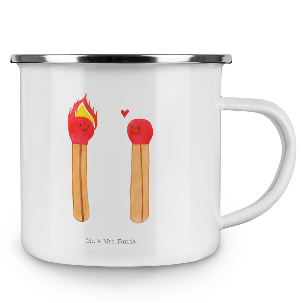Kempingowy kubek emaliowany Zapałki Miłość, partner, przyjaciel, przyjaciółka, mąż, żona, wesele, zaręczyny, prośba o rękę, prezent miłosny, rocznica, dzień ślubu