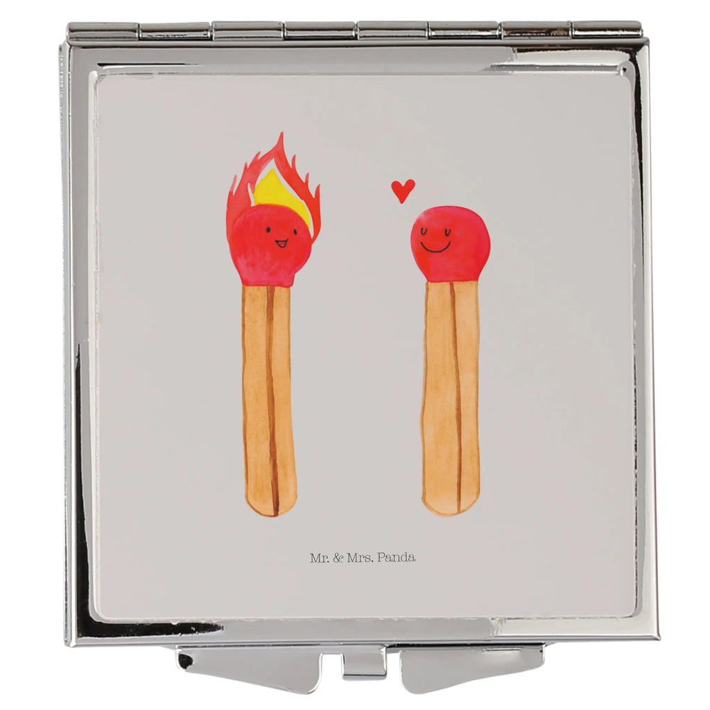 Handbag mirror Matches silver, handbag, square, mirror, make-up mirror, make up, Love, Loving, Two, Together, Marriage, Engagement, Proposal of marriage, Love gift, gift for her, gift for him, anniversary gift