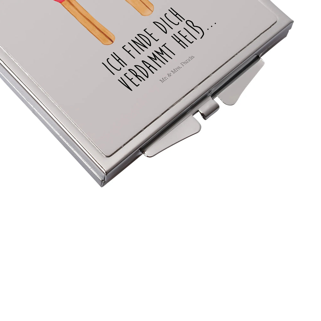 Handbag mirror Matches silver, handbag, square, mirror, make-up mirror, make up, Love, Loving, Two, Together, Marriage, Engagement, Proposal of marriage, Love gift, gift for her, gift for him, anniversary gift