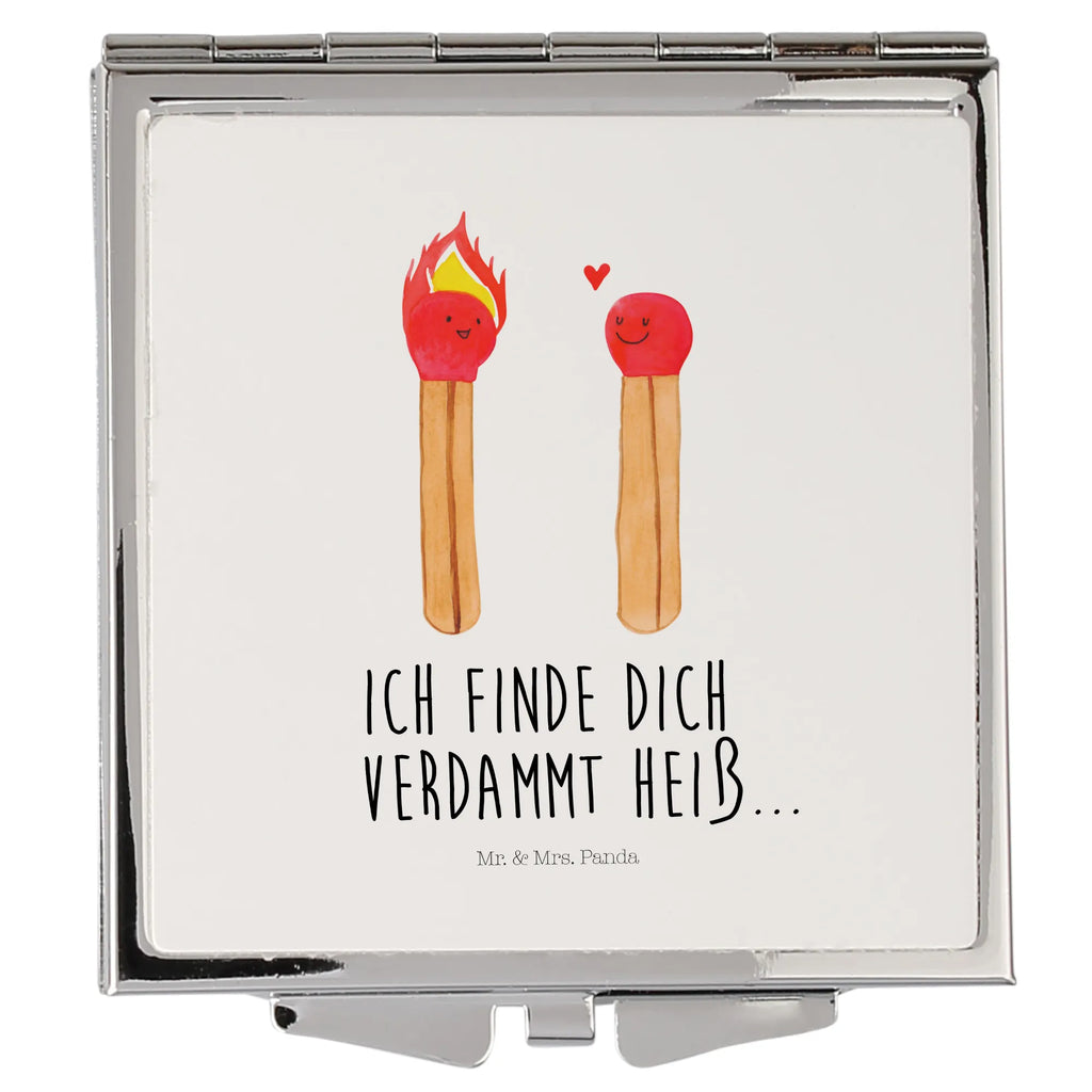 Handbag mirror Matches silver, handbag, square, mirror, make-up mirror, make up, Love, Loving, Two, Together, Marriage, Engagement, Proposal of marriage, Love gift, gift for her, gift for him, anniversary gift