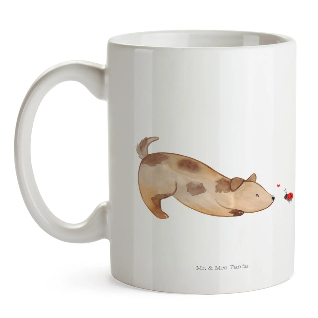 Tasse Hund Marienkäfer Kaffeetasse, Keramiktasse, Tasse, Teetasse, Tasse mit Zitaten, Tasse mit Motiven, Porzellantasse, Bürotasse, Geschenktasse, Hund, Hundemotiv, Haustier, Hunderasse, Tierliebhaber, Hundebesitzer, Sprüche, Hunde, Mischlinghund, Hundespruch, Marienkäfer, Mischling