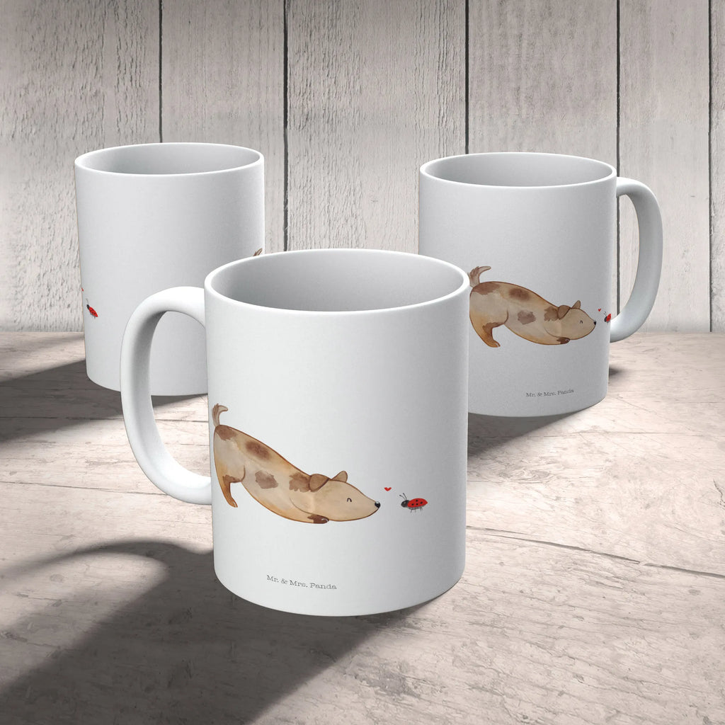 Tasse Hund Marienkäfer Kaffeetasse, Keramiktasse, Tasse, Teetasse, Tasse mit Zitaten, Tasse mit Motiven, Porzellantasse, Bürotasse, Geschenktasse, Hund, Hundemotiv, Haustier, Hunderasse, Tierliebhaber, Hundebesitzer, Sprüche, Hunde, Mischlinghund, Hundespruch, Marienkäfer, Mischling