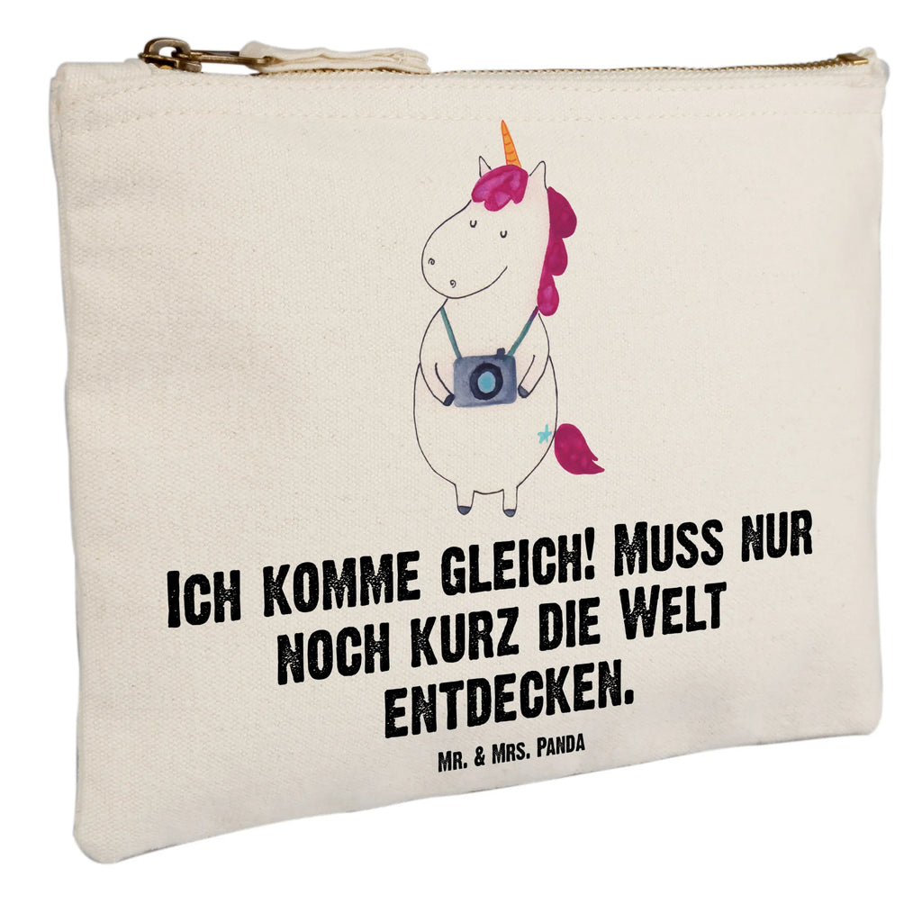 Make-up bag unicorn photographer Schminkbeutel, Kosmetikbeutel, aufbewahrungstasche, Kulturtasche, Kosmetiktasche, Waschbeutel, pencil case, beauty tasche, Schlampermäppchen, beauty case, Waschtasche, Schminktäschchen, kosmetiktäschchen, utensilientasche, Stiftemäppchen, Mäppchen, Kulturbeutel, Schminktasche, toiletry bag, Federmappe, aufbewahrungsbeutel, pinsel tasche, Etui, Einhörner, Unicorn, Einhorn, Einhorn Deko, Weltenbummler, Urlaub, Tourist, Fotograf, Reise, Weltreise, Kurztrip, Reisen, Kamera, Städtereise, Fotografie