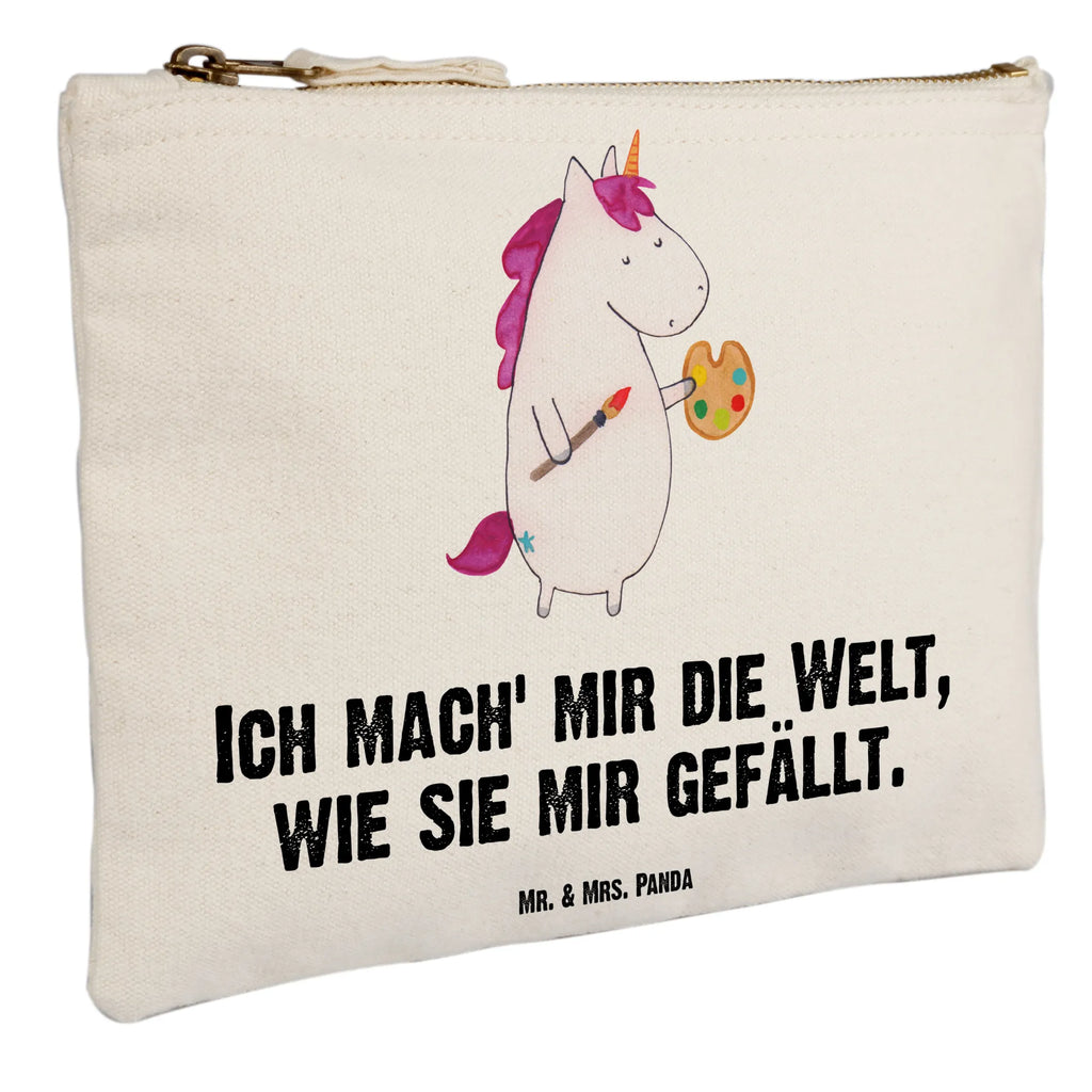 torebka na makijaż Jednorożec Artysta toiletry bag, Kulturbeutel, aufbewahrungsbeutel, kosmetiktäschchen, beauty case, Kosmetikbeutel, Kosmetiktasche, Schminktäschchen, Waschtasche, Stiftemäppchen, utensilientasche, pinsel tasche, Schminktasche, Kulturtasche, pencil case, Mäppchen, Schlampermäppchen, beauty tasche, Etui, Federmappe, aufbewahrungstasche, Schminkbeutel, Waschbeutel, Einhörner, Unicorn, Einhorn, Einhorn Deko, Pinsel, Stift, Künstler, Maler, Englisch, Welt, Geschenk, Farbe, Zeichnen, Malen, Artist