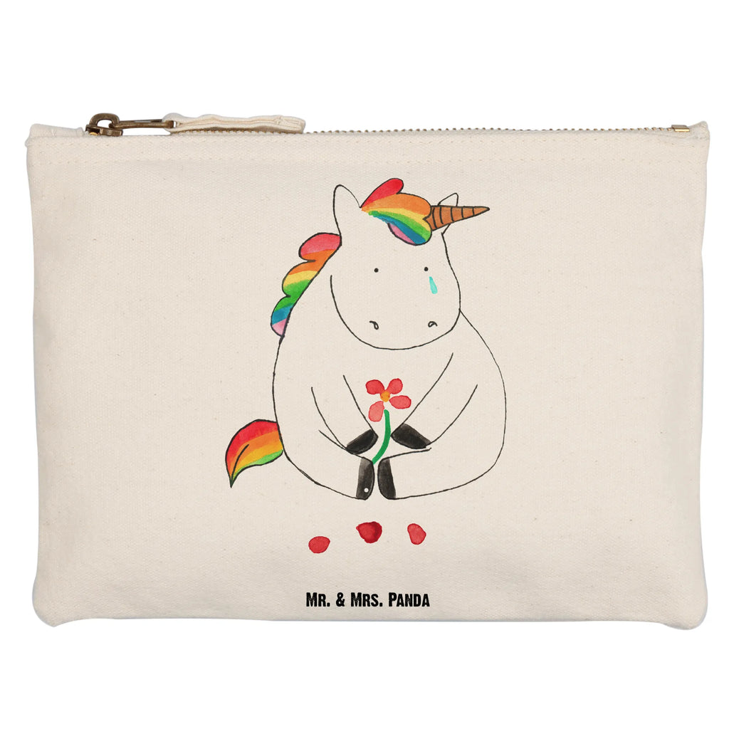 Make-up bag unicorn Sad Stiftemäppchen, pinsel tasche, Kosmetiktasche, toiletry bag, Schminkbeutel, Mäppchen, Schminktasche, Etui, Schlampermäppchen, Kosmetikbeutel, Federmappe, Schminktäschchen, aufbewahrungstasche, pencil case, Kulturbeutel, utensilientasche, beauty case, Waschbeutel, kosmetiktäschchen, aufbewahrungsbeutel, beauty tasche, Waschtasche, Kulturtasche, Einhörner, Unicorn, Einhorn, Einhorn Deko, Grußkarte, Trösten. Freundschaft, Trauer, Freunde, Liebe, Blume, Glitzer