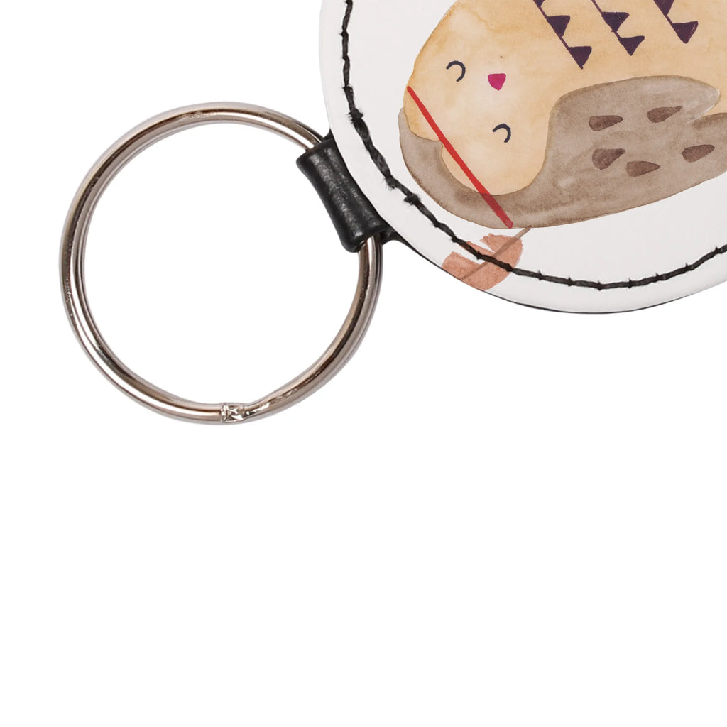 Rund Schlüsselanhänger Eule Federschmuck schlüsselbund anhänger, Taschenanhänger, Schlüsselaccessoire, Schlüsselanhänger, mini schlüsselanhänger, Eule, Owl, Dekoration, Eule Deko, Das Leben Ist Ein Abenteuer, Reisespruch, Federschmuck