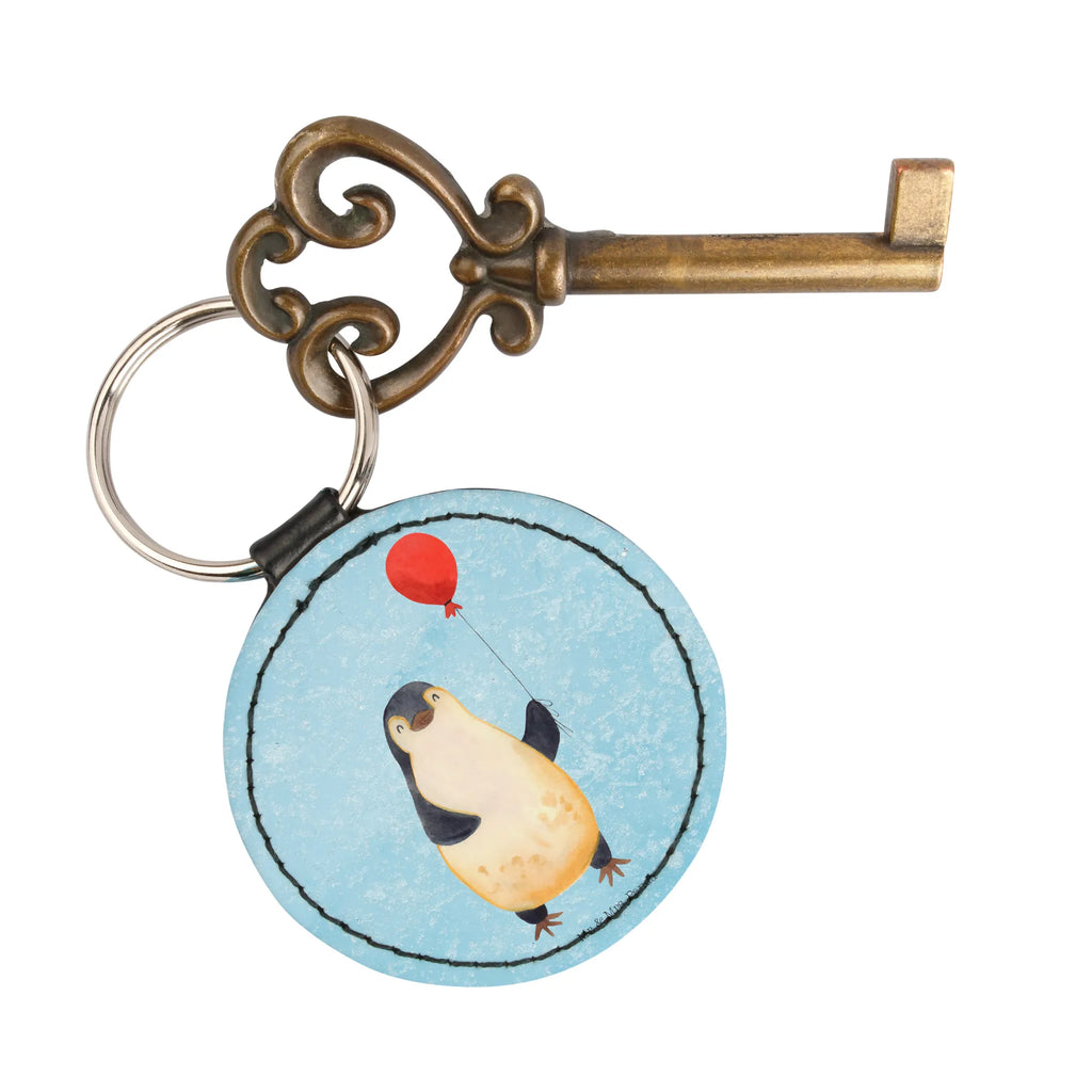 Rund Schlüsselanhänger Pinguin Luftballon mini schlüsselanhänger, schlüsselbund anhänger, Taschenanhänger, Schlüsselaccessoire, Schlüsselanhänger, Pinguin, Glück, Tagträume, Geschenk Freundin, Neustart, Neues Leben, Pinguine, Motivation, Liebe, Geschenkidee, Lebenslust, Beste Freundin, Luftballon