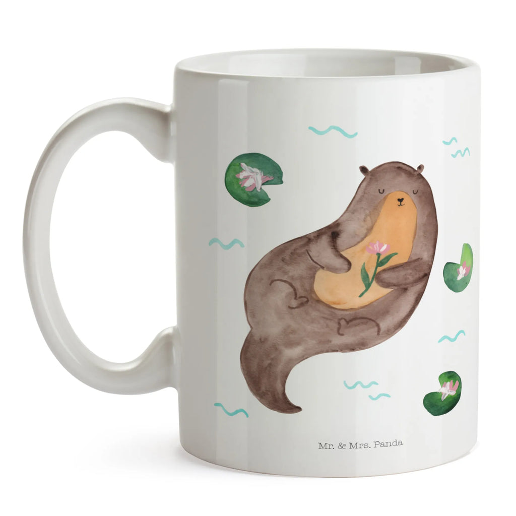 Mug otter Water Lily coffee mug, custom mug, office mug, personalized mug, mug with designs, porcelain mug, mug with quotes, mug, ceramic mug, latte mug, tea mug, gift mug, novelty mug, otter, marten, sea otter, European otter, water mammal, aquatic animal, baby otter, predator, water, otter gifts, animal lover, gift ideas for animal lovers, animal, mammal, water animal, gifts for people in love