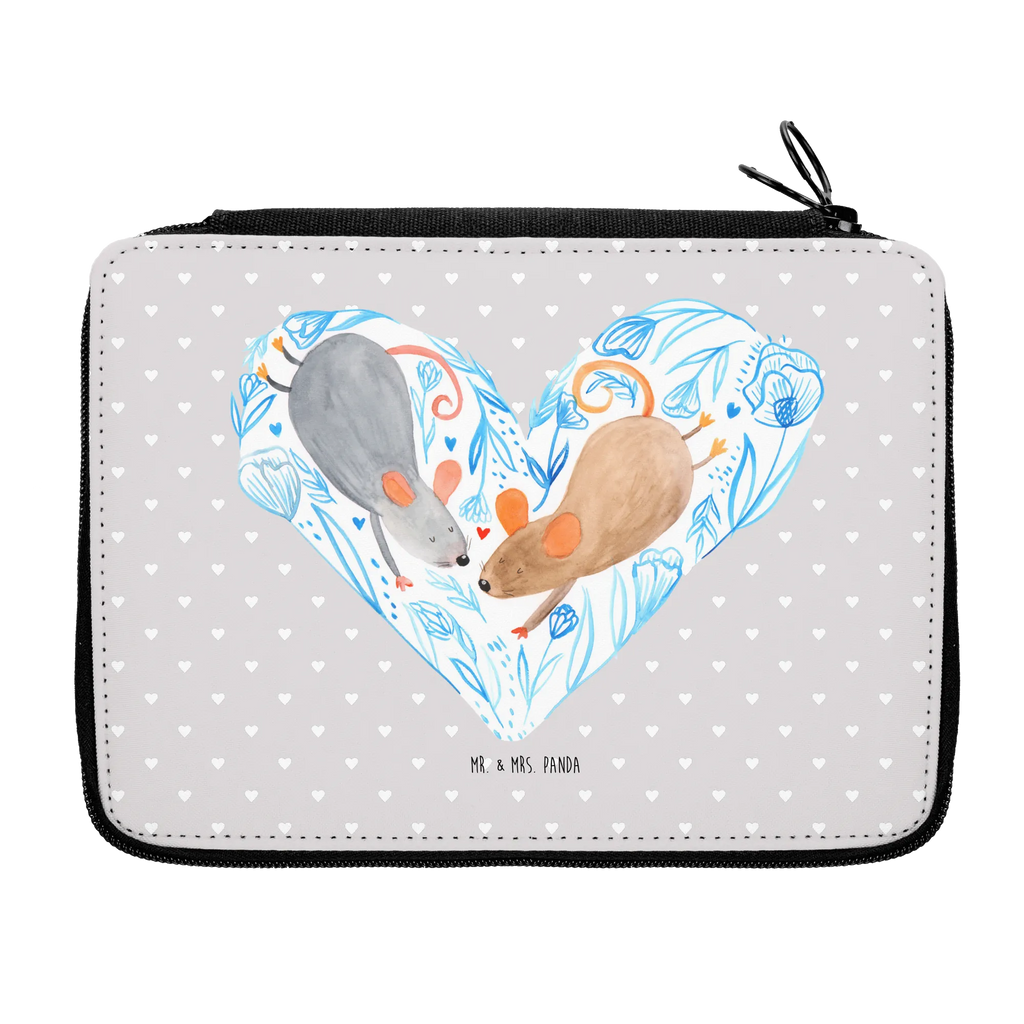 Leather folder Mice heart pupil, primary school, child, pencil case, gift, pen roll, motif, school, enrolment, pencil bag, Love, Loving, Two, Together, Marriage, Engagement, Proposal of marriage, Love gift, gift for her, gift for him, anniversary gift, favourite person, love gift, engagement, mice, love, anniversary, togetherness, gift for two, love message, proof of love, wedding, mouse