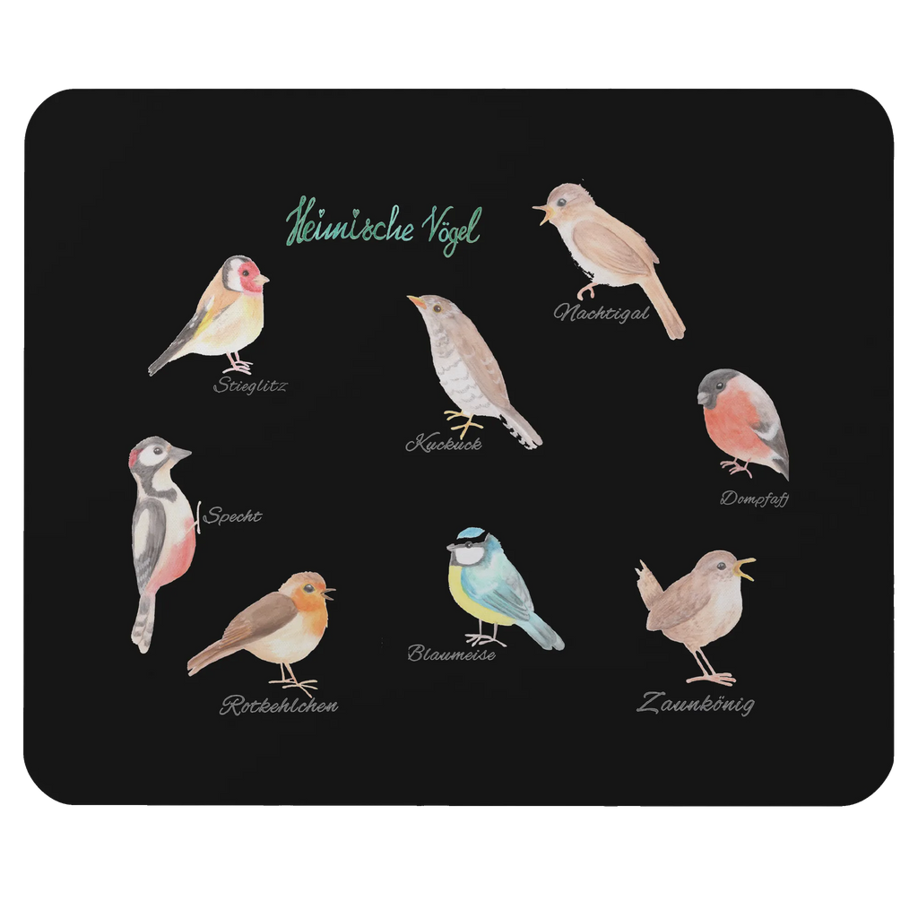 Mouse mat Native birds Study, Print, Pad, Student, Mouse, saying, Gift, mousepad, PC, fun, Work, Office, Motif, Mouse Pad, Nature, joy of life, love, Native birds, Birds