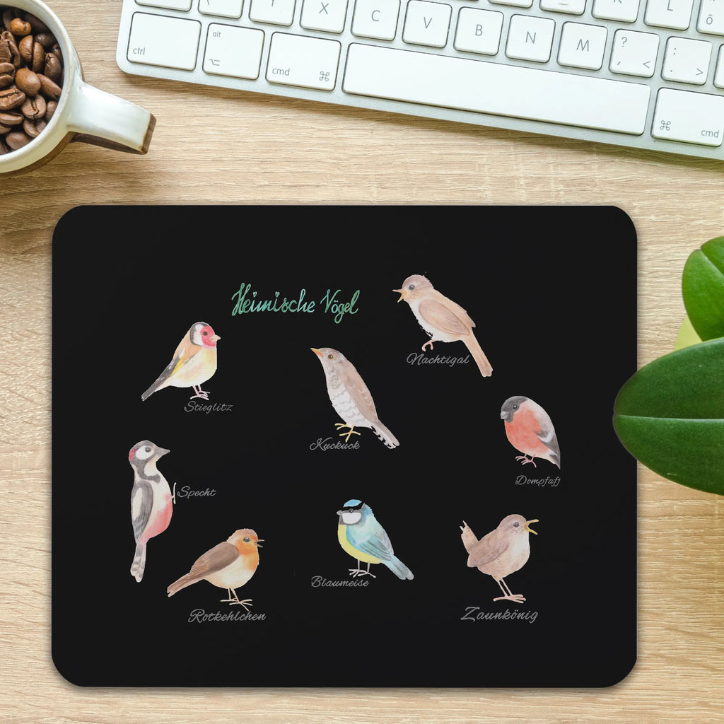Mouse mat Native birds Study, Print, Pad, Student, Mouse, saying, Gift, mousepad, PC, fun, Work, Office, Motif, Mouse Pad, Nature, joy of life, love, Native birds, Birds