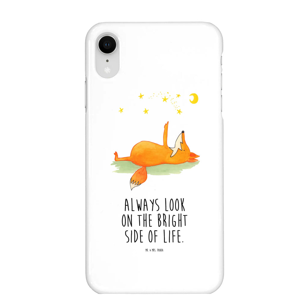 Handyhülle Fuchs Sterne Iphone 10, Handyhülle, Handy, Hülle, Handycover, Cover, Handy Case, Iphone X, Fuchs, Always Look On The Bright Side Of Life, Spruch Positiv, Füchse, Tröstende Worte, Romantik, Spruch schön
