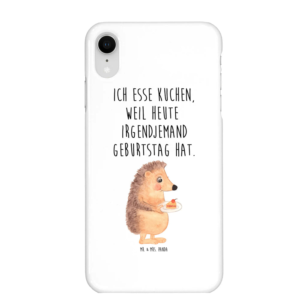 Phone case Hedgehog piece of cake mobile phone, Iphone X, cover, mobile phone case, mobile cover, case, Iphone 10, small animals, cute, funny, cute animal motives, hand drawn, small world, funny sayings, good mood, happy, gifts, gift ideas, special gifts, animal lover, card, bake cake, hedgehog, baking gift, cake, food saying, invitation party, birthday cake