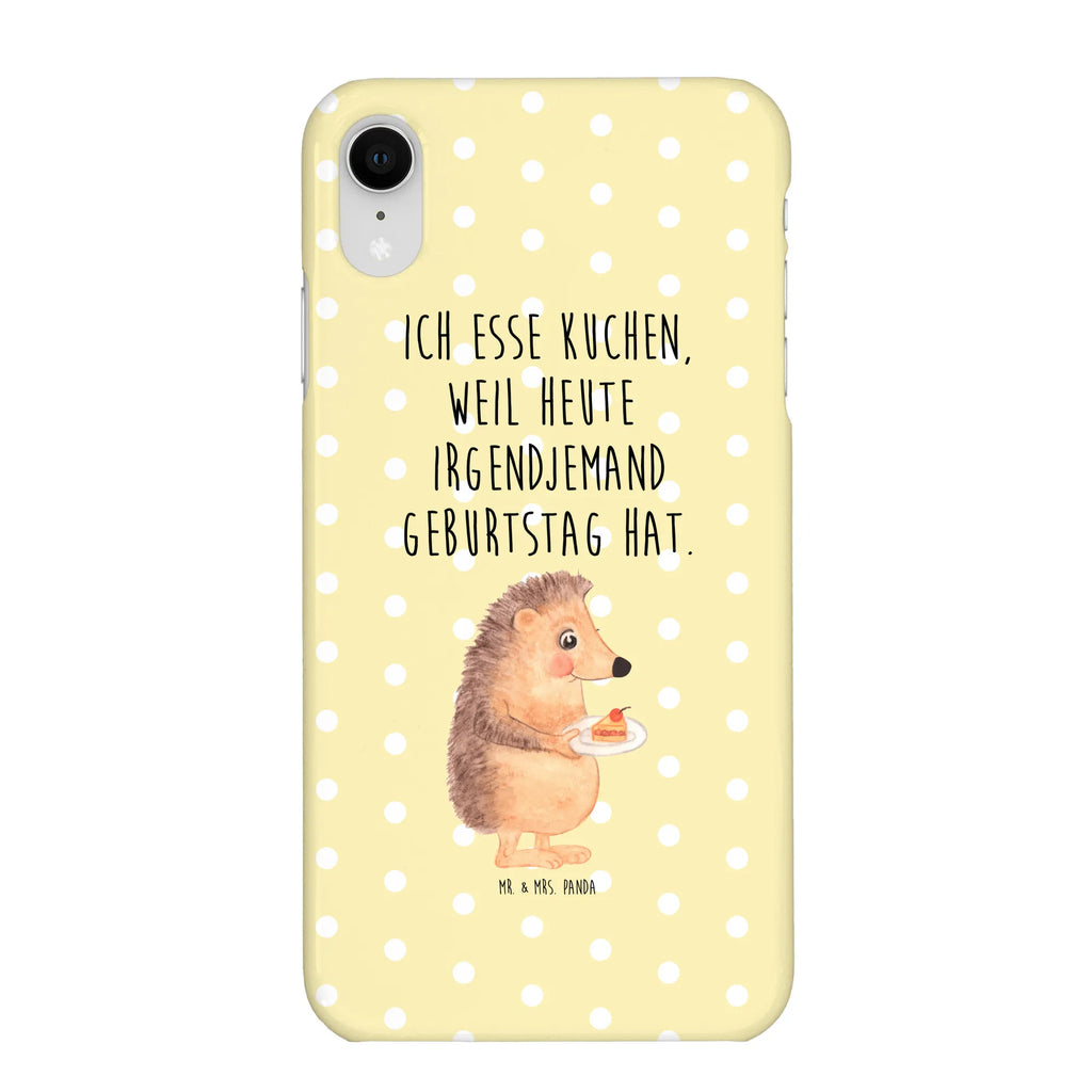 Phone case Hedgehog piece of cake mobile phone, Iphone X, cover, mobile phone case, mobile cover, case, Iphone 10, small animals, cute, funny, cute animal motives, hand drawn, small world, funny sayings, good mood, happy, gifts, gift ideas, special gifts, animal lover, card, bake cake, hedgehog, baking gift, cake, food saying, invitation party, birthday cake