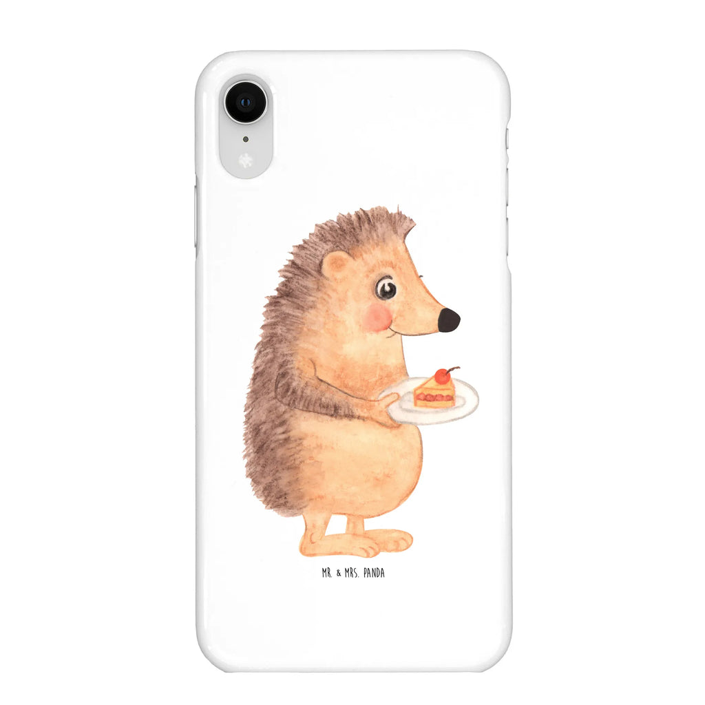 Phone case Hedgehog piece of cake mobile phone, Iphone X, cover, mobile phone case, mobile cover, case, Iphone 10, small animals, cute, funny, cute animal motives, hand drawn, small world, funny sayings, good mood, happy, gifts, gift ideas, special gifts, animal lover, card, bake cake, hedgehog, baking gift, cake, food saying, invitation party, birthday cake