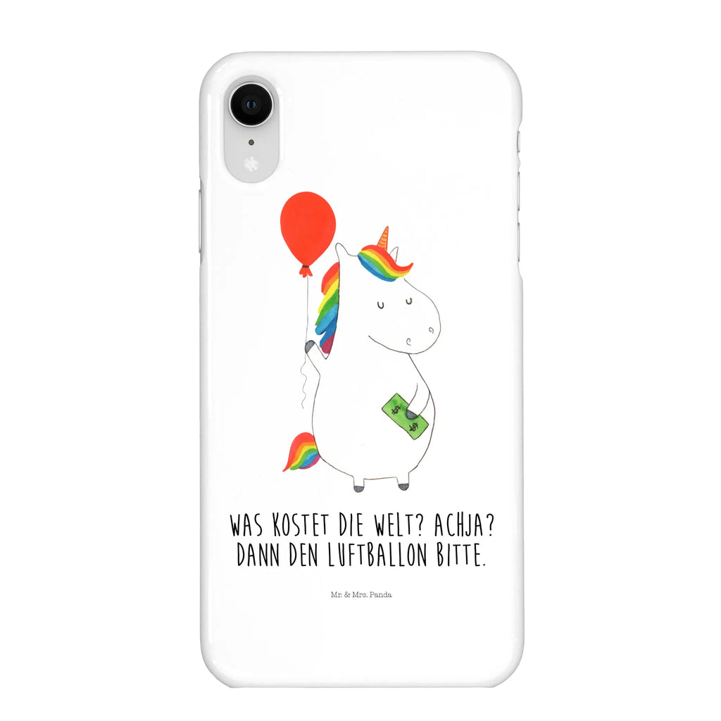 Etui na iPhone 10 Jednorożec Balon Hülle, Cover, Iphone 10, Iphone X, Handyhülle, Handy, Handy Case, Handycover, Einhorn Deko, Einhorn, Einhörner, Unicorn, Freundin, Luftballon, Freude, Geld, Geschenk, Lebenslust