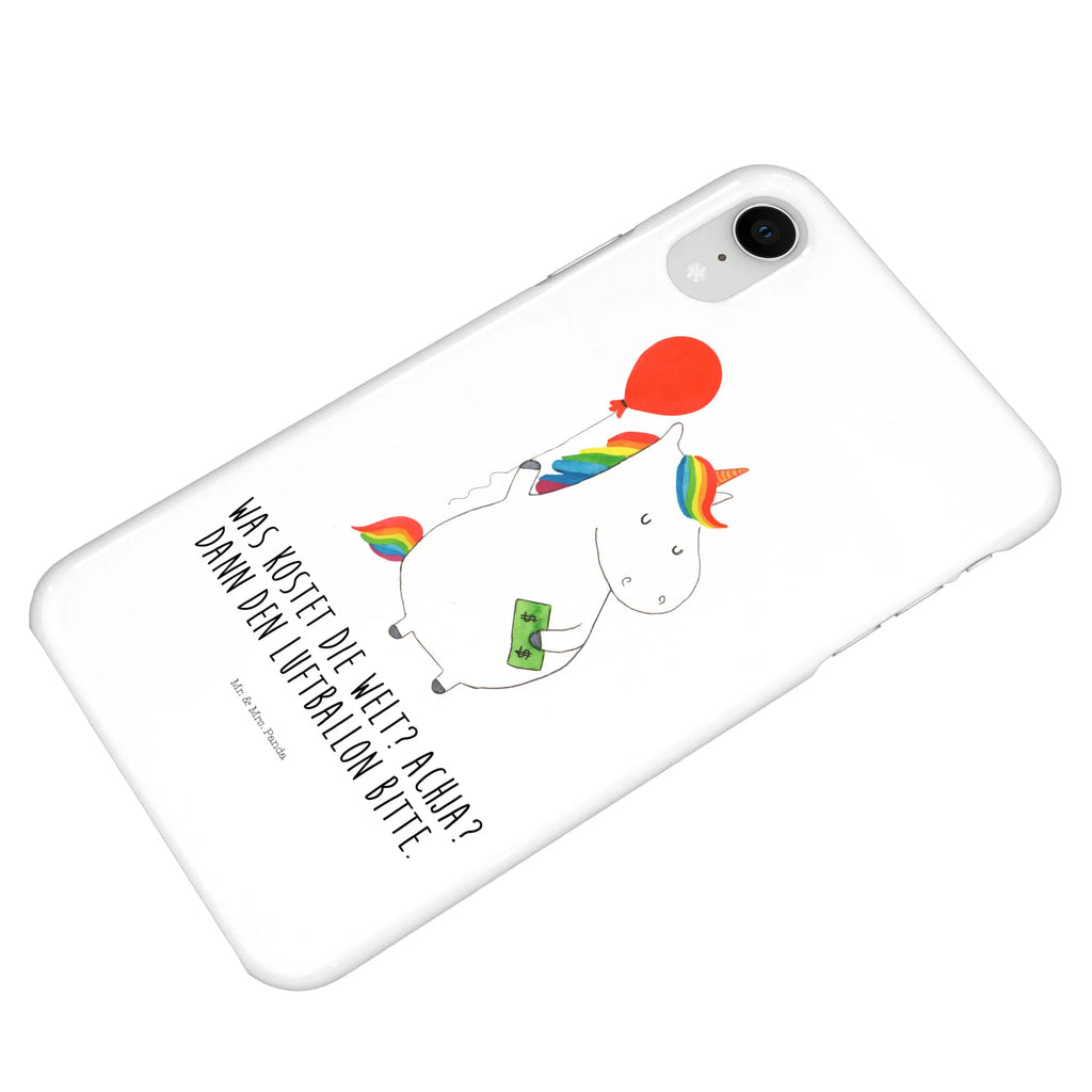 Etui na iPhone 10 Jednorożec Balon Hülle, Cover, Iphone 10, Iphone X, Handyhülle, Handy, Handy Case, Handycover, Einhorn Deko, Einhorn, Einhörner, Unicorn, Freundin, Luftballon, Freude, Geld, Geschenk, Lebenslust