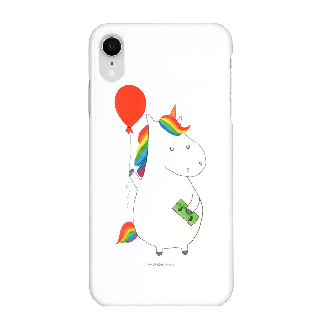Etui na iPhone 10 Jednorożec Balon Hülle, Cover, Iphone 10, Iphone X, Handyhülle, Handy, Handy Case, Handycover, Einhorn Deko, Einhorn, Einhörner, Unicorn, Freundin, Luftballon, Freude, Geld, Geschenk, Lebenslust