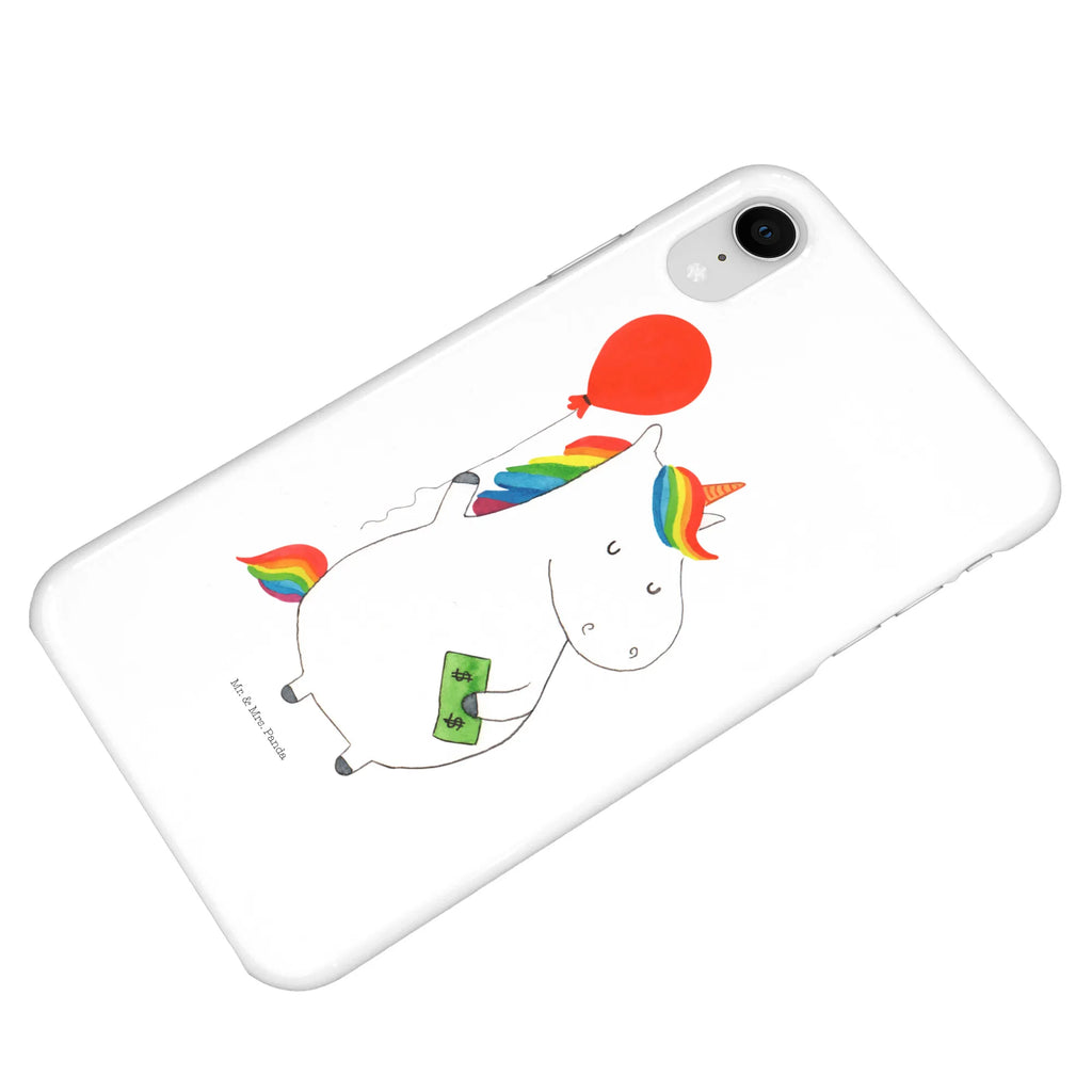 Etui na iPhone 10 Jednorożec Balon Hülle, Cover, Iphone 10, Iphone X, Handyhülle, Handy, Handy Case, Handycover, Einhorn Deko, Einhorn, Einhörner, Unicorn, Freundin, Luftballon, Freude, Geld, Geschenk, Lebenslust