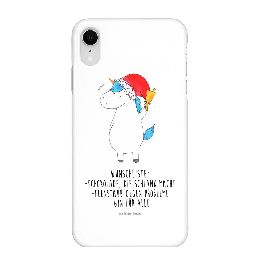 Phone case unicorn Santa Claus Iphone X, Hülle, Iphone 10, Handycover, Handy, Handy Case, Handyhülle, Cover, Einhorn Deko, Einhörner, Unicorn, Einhorn, Wunschzettel, Feenstaub, Weihnachtsmann, Schoki, Schokolade, Weihnachten, Wunschliste, Gin, Nikolaus