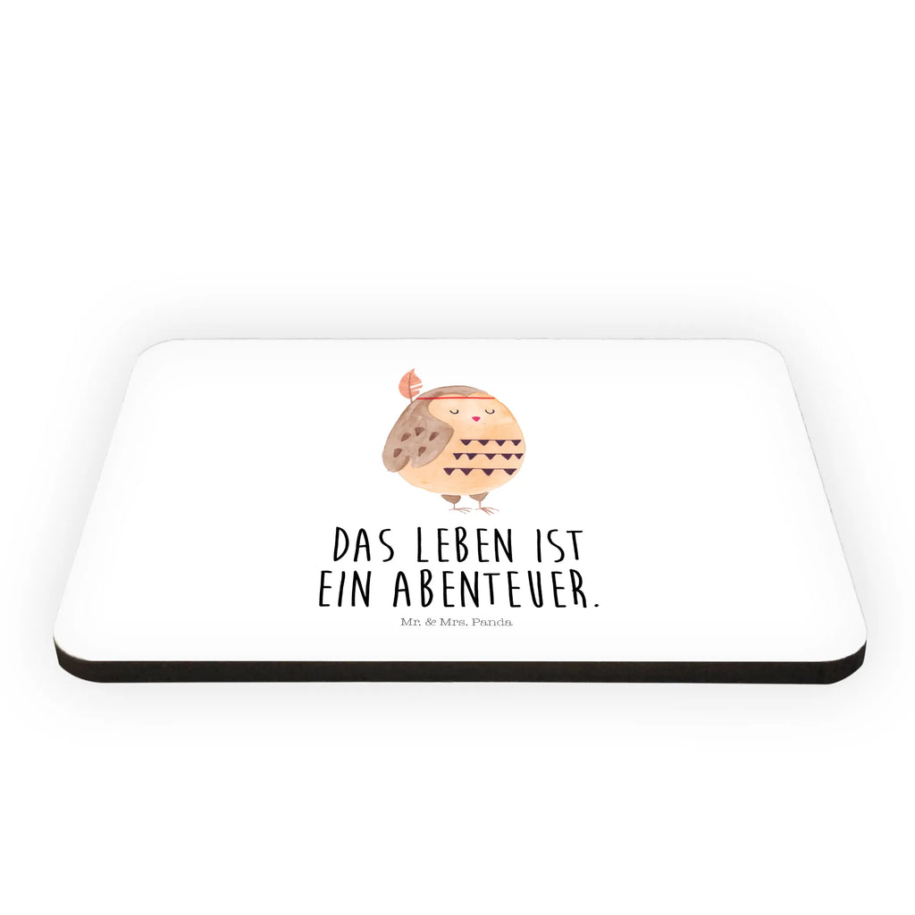 Magnet Owl feather headdress Dekomagnet, Whiteboard Magnet, Notiz Magnet, Motivmagnete, Kühlschrank Dekoration, Pinnwandmagnet, Kühlschrankmagnet, Souvenir Magnet, Eule, Das Leben ist ein Abenteuer, Federschmuck, Owl, Reisespruch, Dekoration, Eule Deko