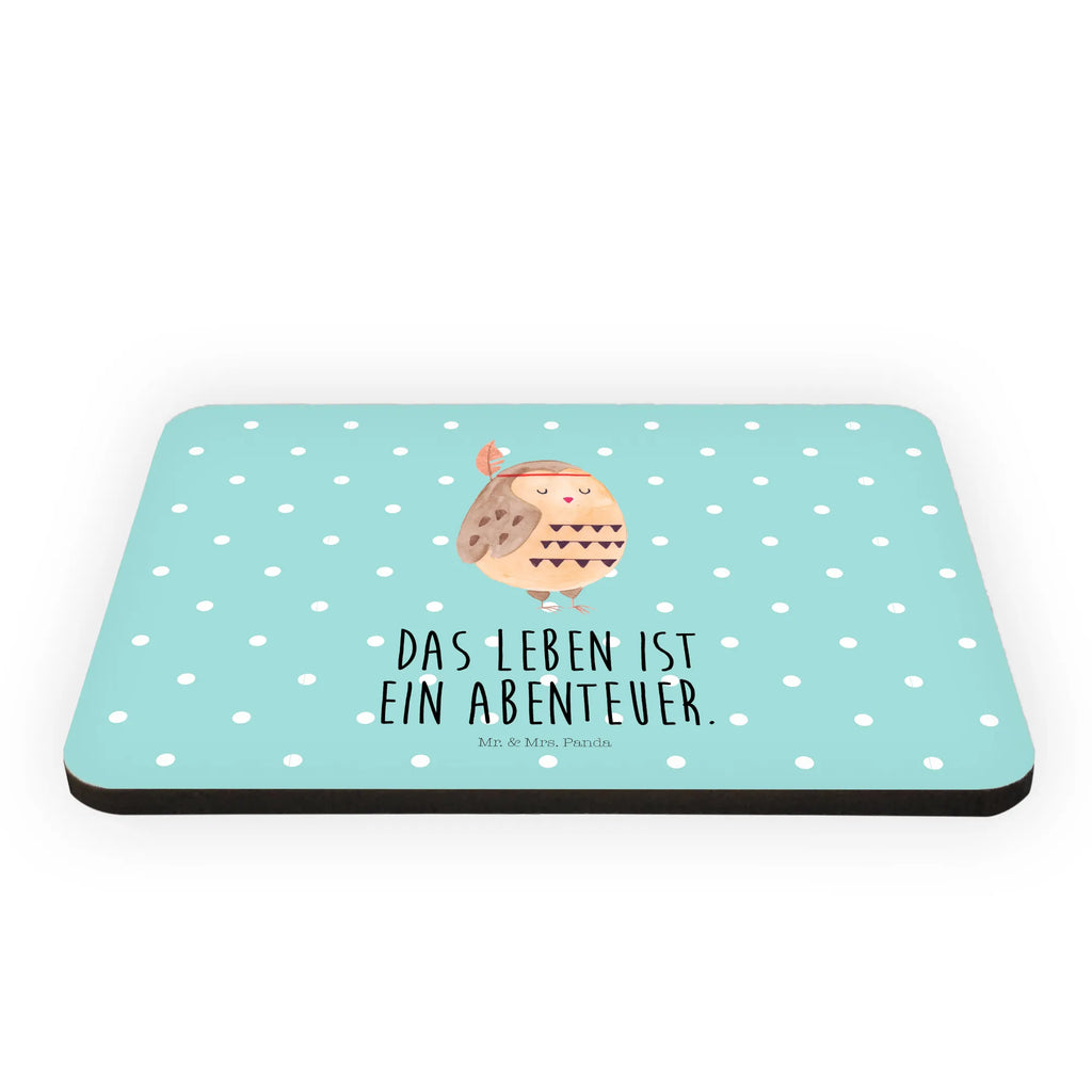 Magnet Owl feather headdress Dekomagnet, Whiteboard Magnet, Notiz Magnet, Motivmagnete, Kühlschrank Dekoration, Pinnwandmagnet, Kühlschrankmagnet, Souvenir Magnet, Eule, Das Leben ist ein Abenteuer, Federschmuck, Owl, Reisespruch, Dekoration, Eule Deko