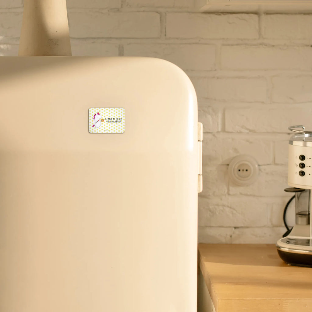 Magnet unicorn Artist magnetic board, office magnet, magnet, refrigerator magnets, refrigerator magnet, calendar magnet, unicorn, unicorns, English, Artist, Painting, Painter gift, Drawing, Gift, Pen, World, Artist present, Unicorn, Artist gift, Brush