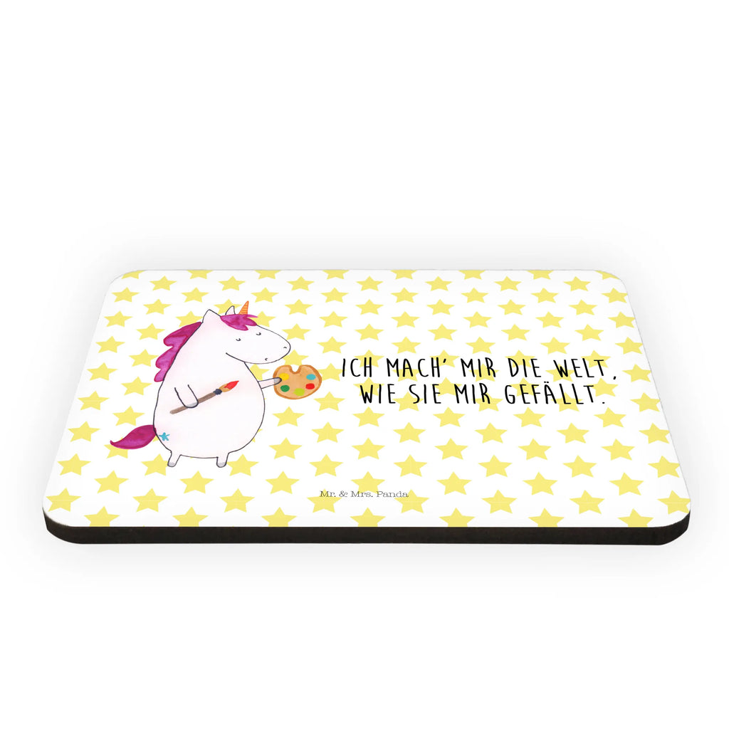 Magnet unicorn Artist magnetic board, office magnet, magnet, refrigerator magnets, refrigerator magnet, calendar magnet, unicorn, unicorns, English, Artist, Painting, Painter gift, Drawing, Gift, Pen, World, Artist present, Unicorn, Artist gift, Brush