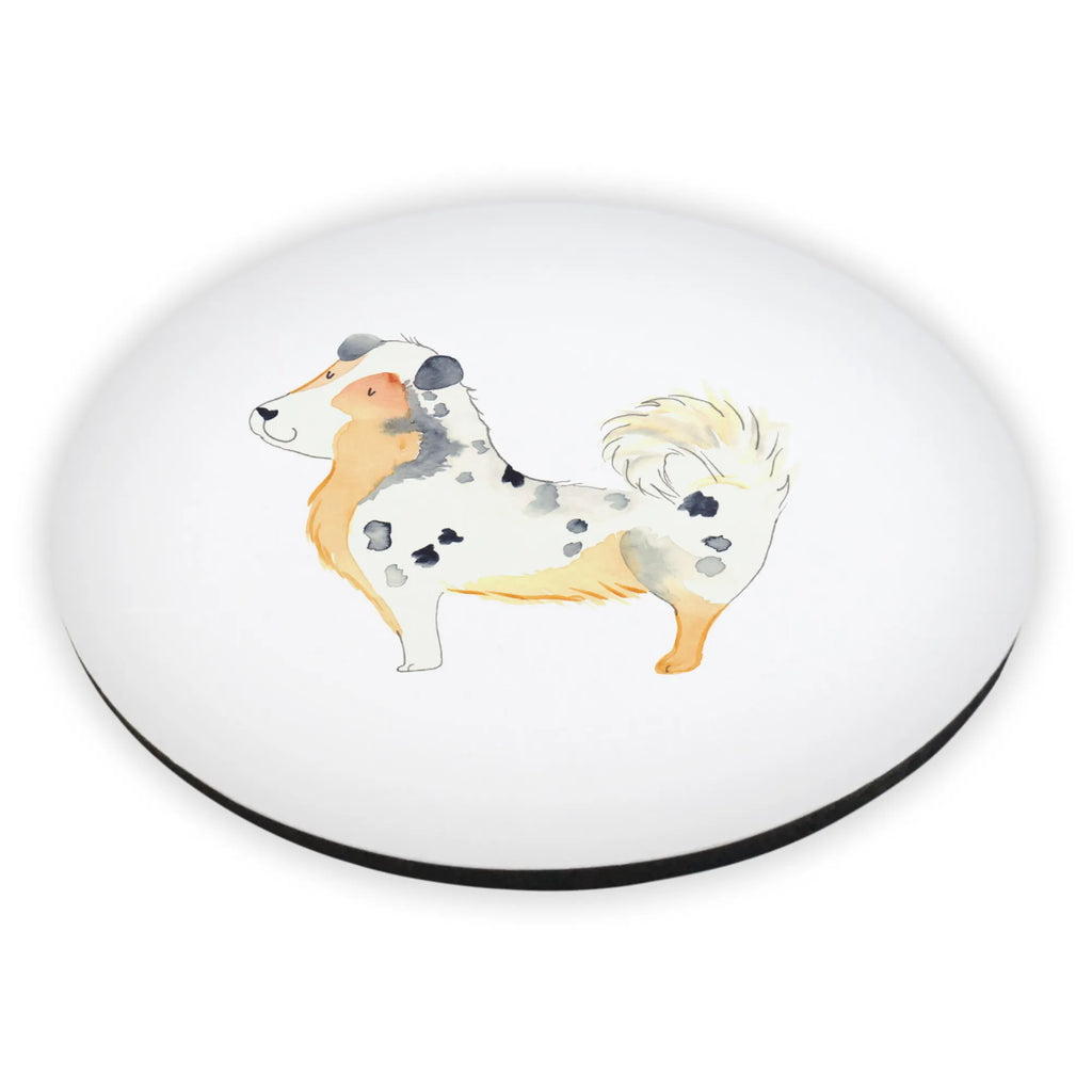 Round magnet Dog Australia Shepherd refrigerator magnet, office magnet, magnet, refrigerator magnets, calendar magnet, magnetic board, dog, mutt, hound, woof, dog mama, dog breed, love dogs, love for dogs, dog decorative items, bag with dog print, funny gifts for dog owners, what do you give a dog lover, Christmas gifts for dogs, gifts for dogs, dog sayings, Shepherd, Dog, Dog love, Sayings, Australia Shepherd, Saying, Family dog
