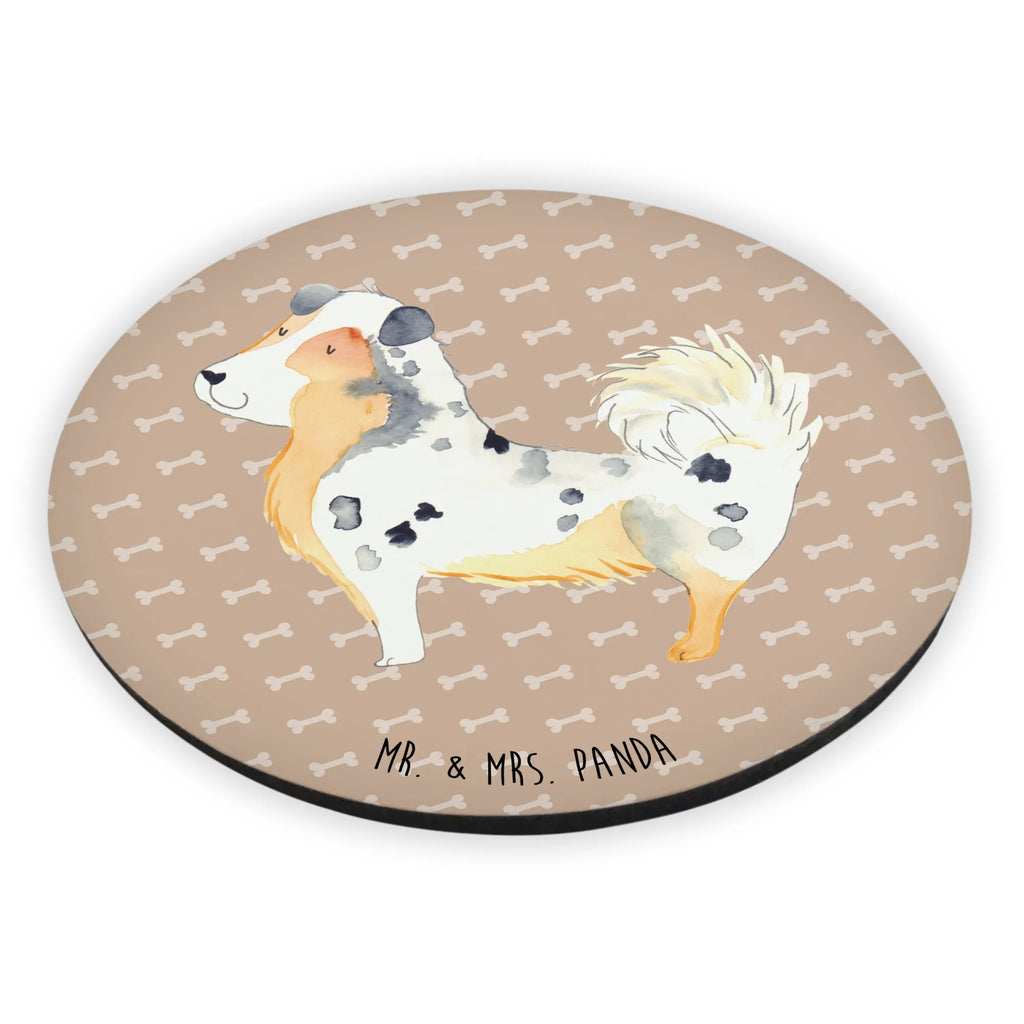 Round magnet Dog Australia Shepherd refrigerator magnet, office magnet, magnet, refrigerator magnets, calendar magnet, magnetic board, dog, mutt, hound, woof, dog mama, dog breed, love dogs, love for dogs, dog decorative items, bag with dog print, funny gifts for dog owners, what do you give a dog lover, Christmas gifts for dogs, gifts for dogs, dog sayings, Shepherd, Dog, Dog love, Sayings, Australia Shepherd, Saying, Family dog