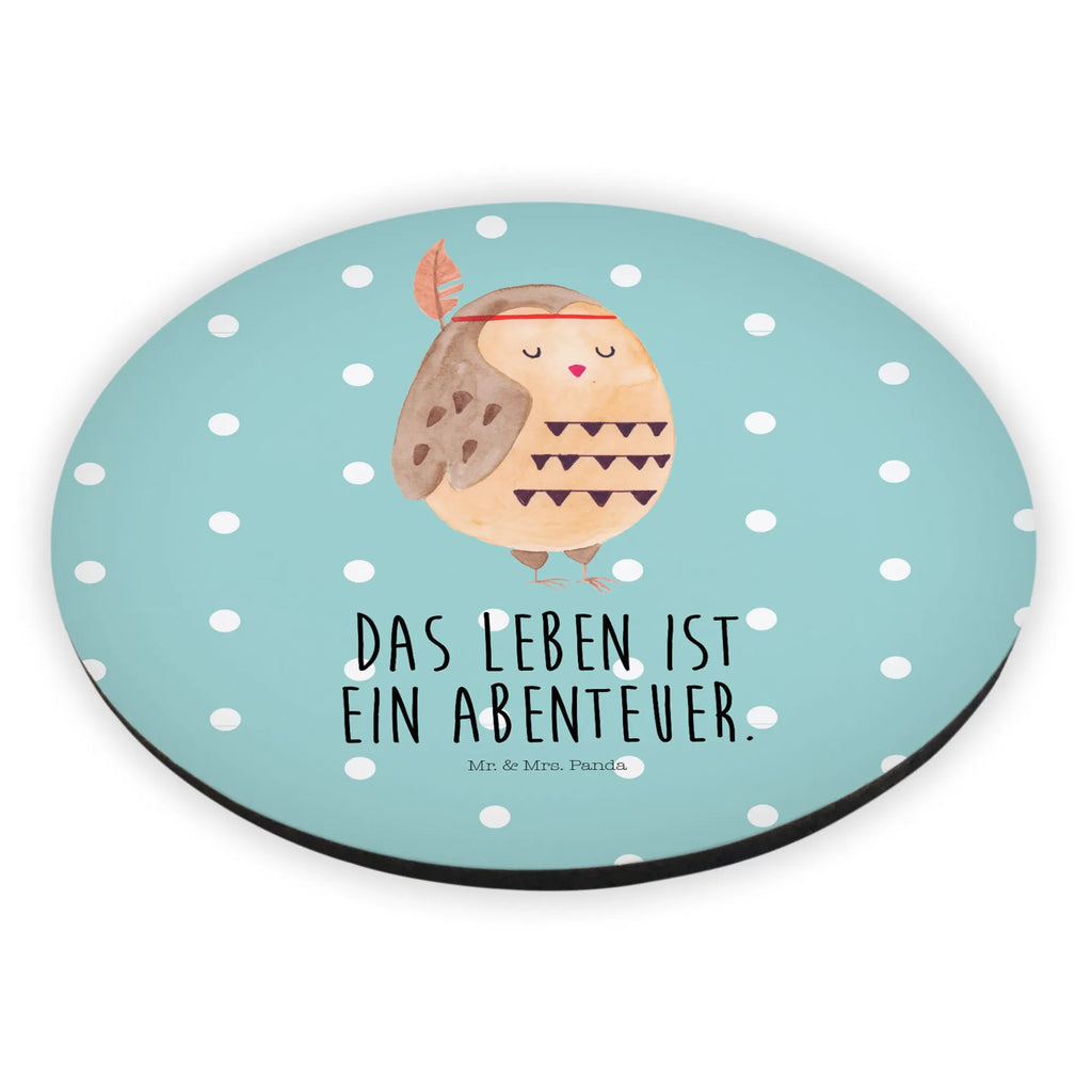 Rund Magnet Eule Federschmuck Kühlschrankmagnet, rundmagnet, kühlschrankmagnete, magnete, Eule, Federschmuck, Eule Deko, Reisespruch, Owl, Das Leben Ist Ein Abenteuer, Dekoration
