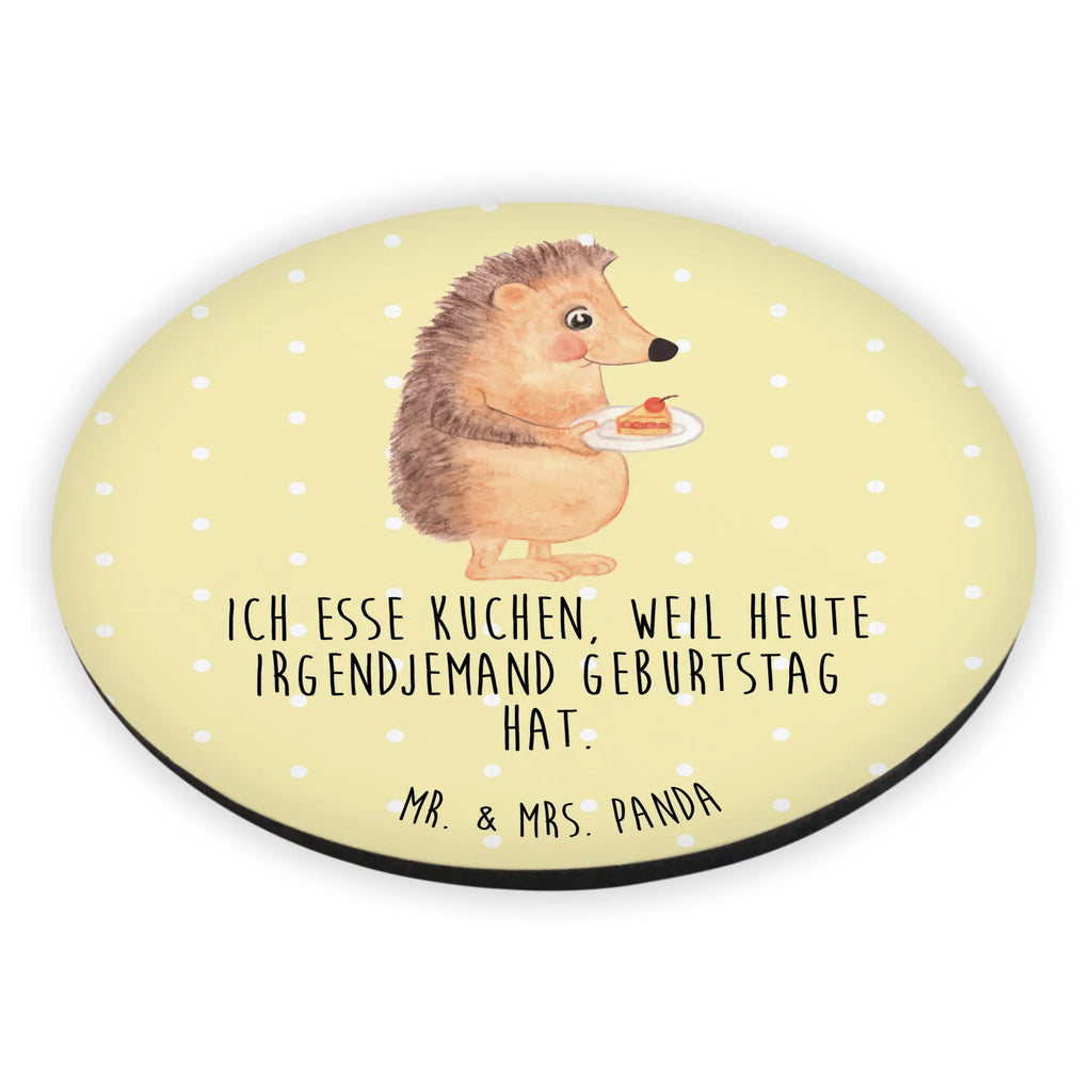 Rund Magnet Igel Kuchenstück kühlschrankmagnete, rundmagnet, magnete, Kühlschrankmagnet, Lustige Sprüche, Tiere, Tiermotive, Gute Laune, Torte, Kuchen, Igel, Backen Geschenk, Einladung Party, Essen Spruch, Kuchen Backen, Geburtstagskuchen